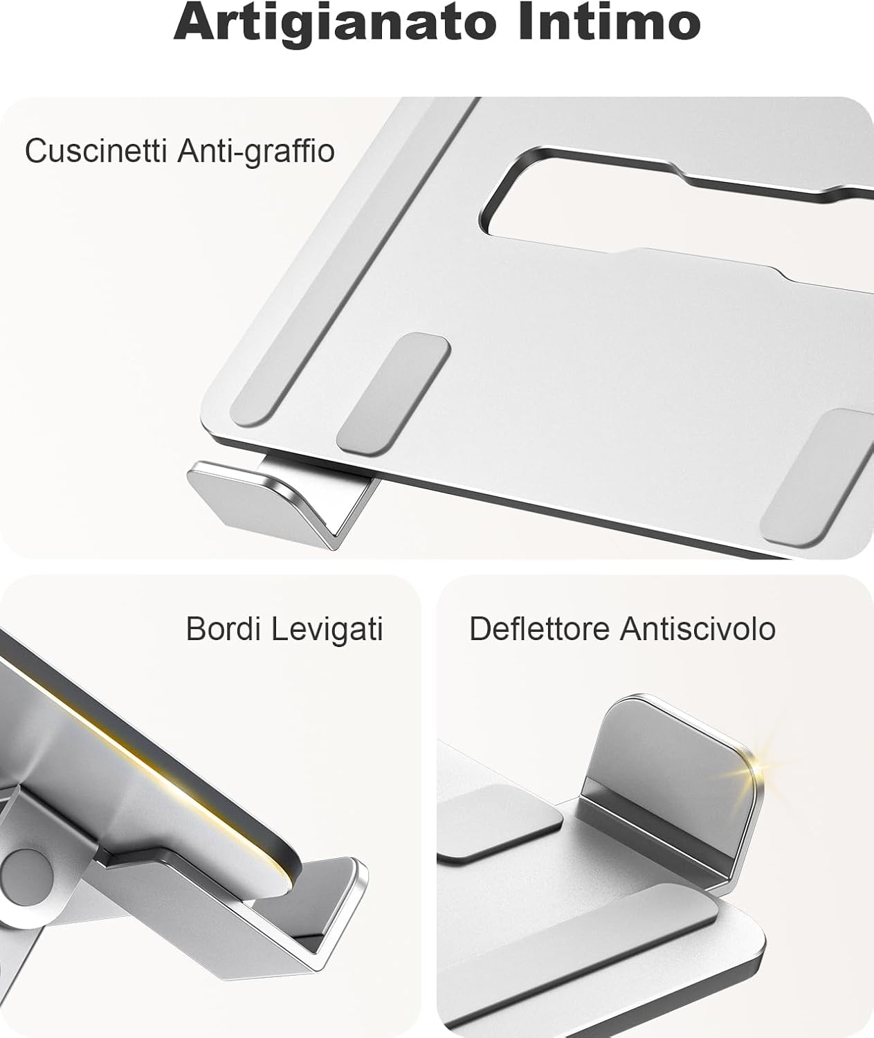 Thumbnail 4 de Babacom Supporto laptop ergonomico regolabile 10–16"