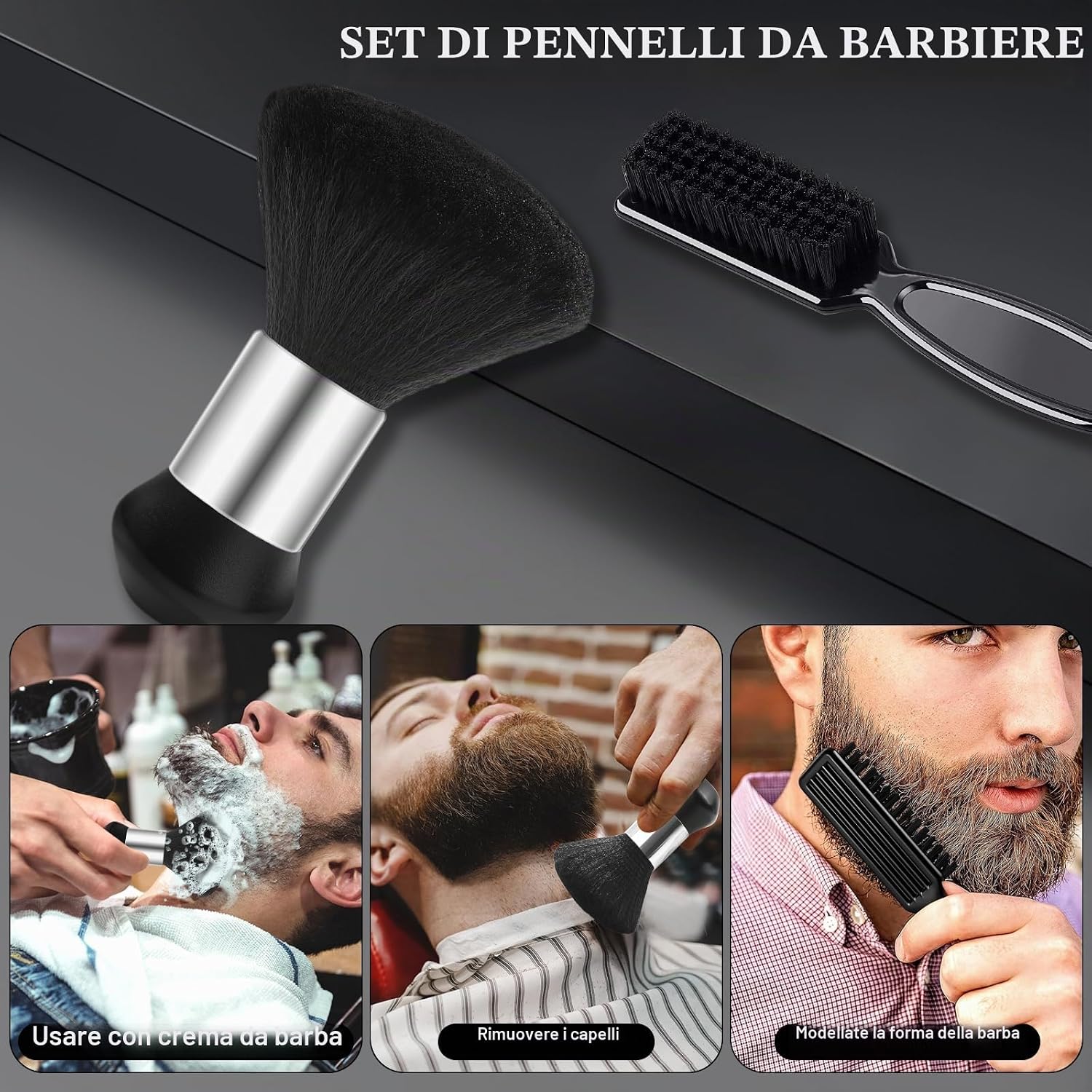 Detalle 2 de DUAIU set pettini professionali da barbiere