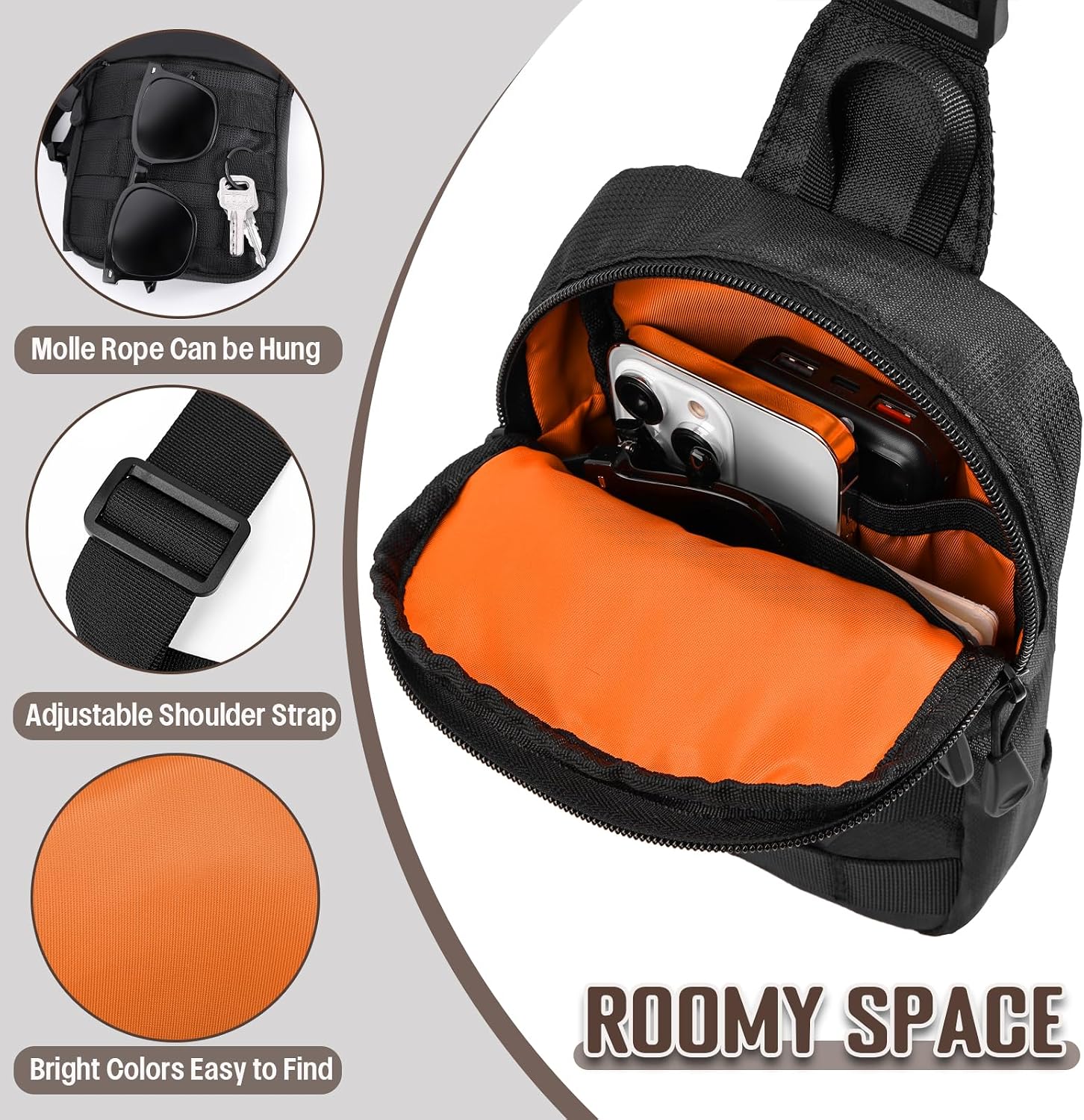 Thumbnail 4 de DEYACE Small Sling Bag 8.6 in