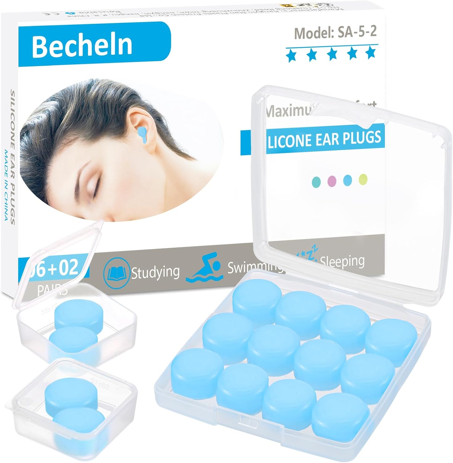 Detalle de Ear Plugs for Sleeping 16 Count