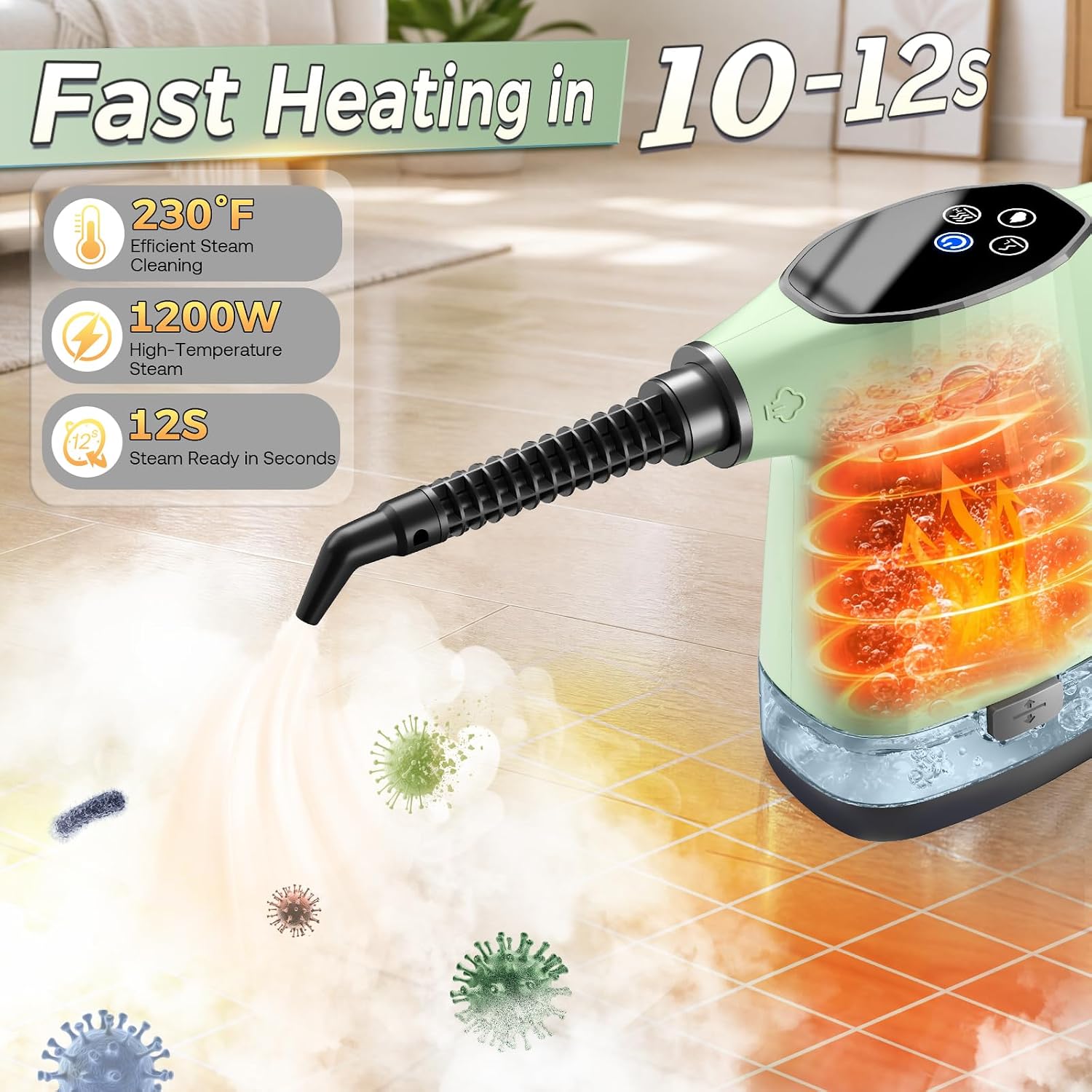 Thumbnail 2 de DOURARY Handheld Steam Cleaner: 1200W Portable Steam Cleaner with 18 Accessories