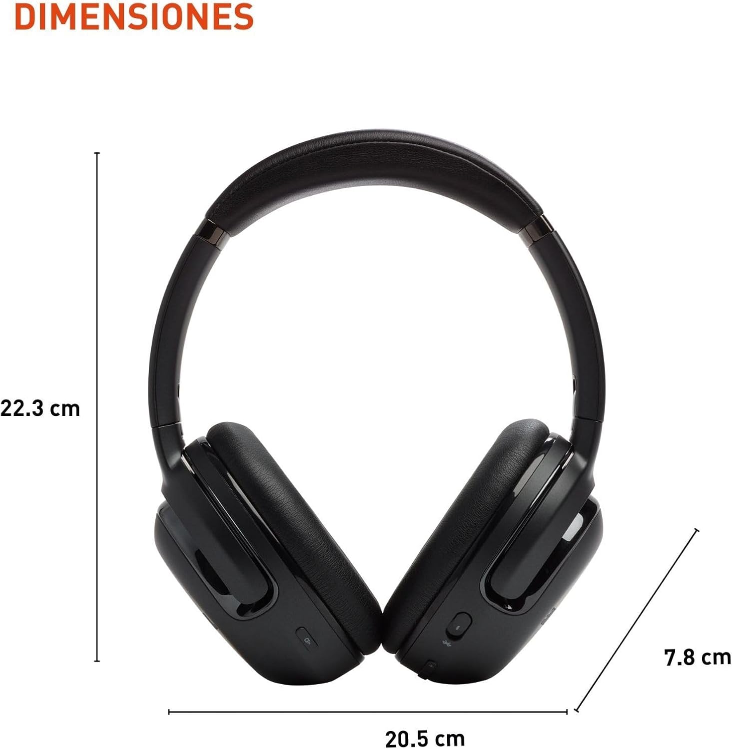 Detalle de JBL wireless over-ear headphones, Black