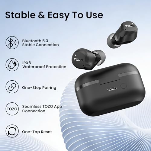 Thumbnail 8 de TOZO NC9 Hybrid Active Noise Cancelling Wireless Earbuds with LED Display