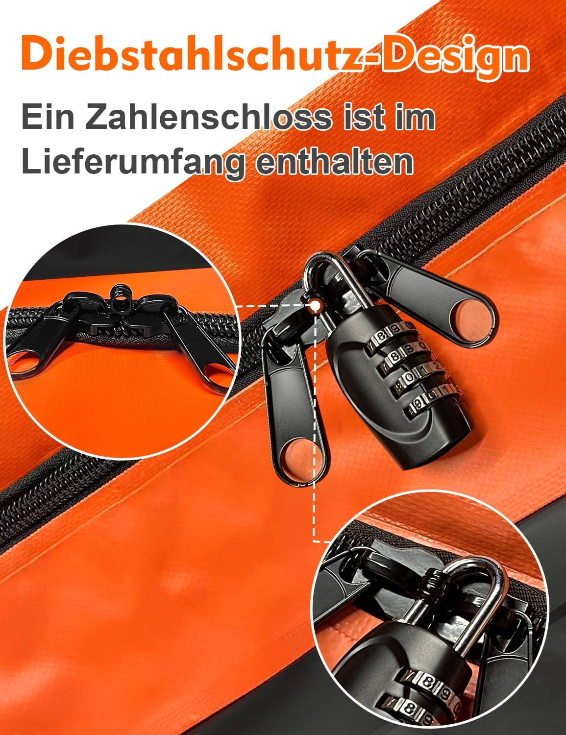 Thumbnail 2 de FIVKLEMNZ Dachbox Auto für Dachgepäckträger – wasserdichte Dachtasche inkl. Anti-Rutsch-Matte, Gurte & Schloss