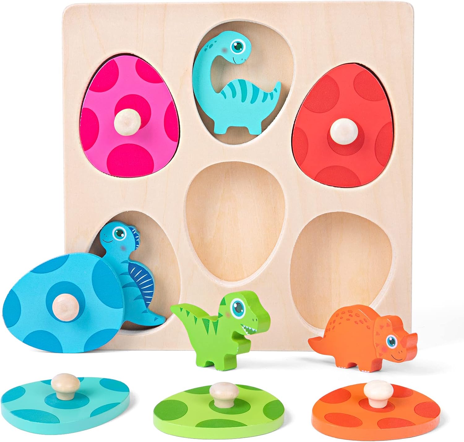 Detalle de LZDMY dinosaur Montessori puzzle toy set