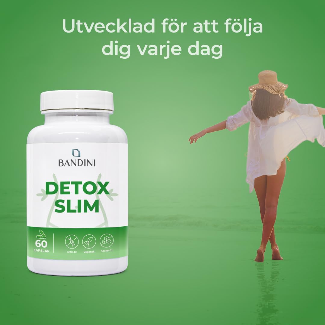 Detalle de BANDINI Detox Slim veganska kapslar med växtextrakt, 60 kapslar