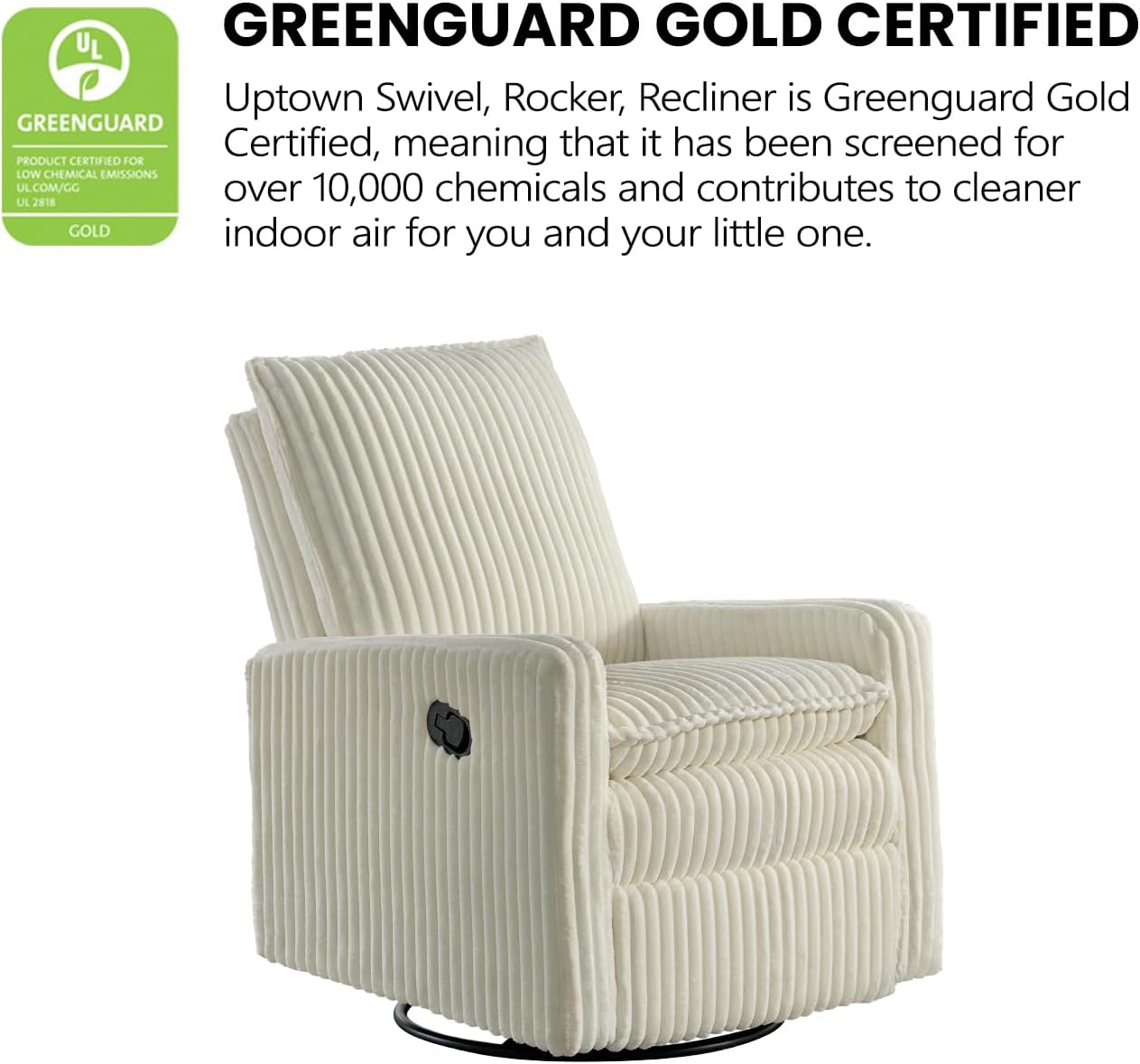 Detalle 2 de Oxford Baby Glider Recliner Corduroy