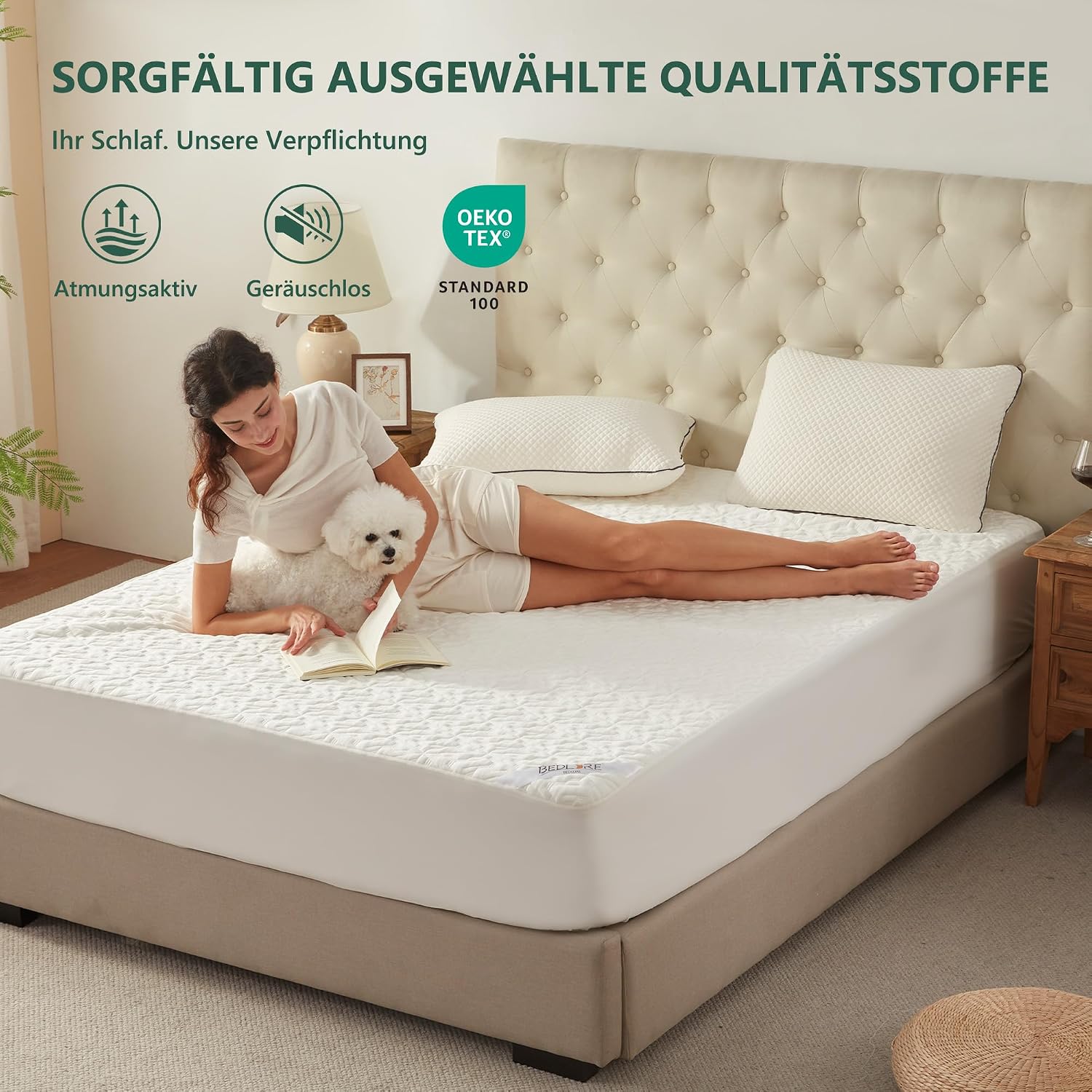 Thumbnail 4 de BEDLORE Matratzenschoner 180x200 cm