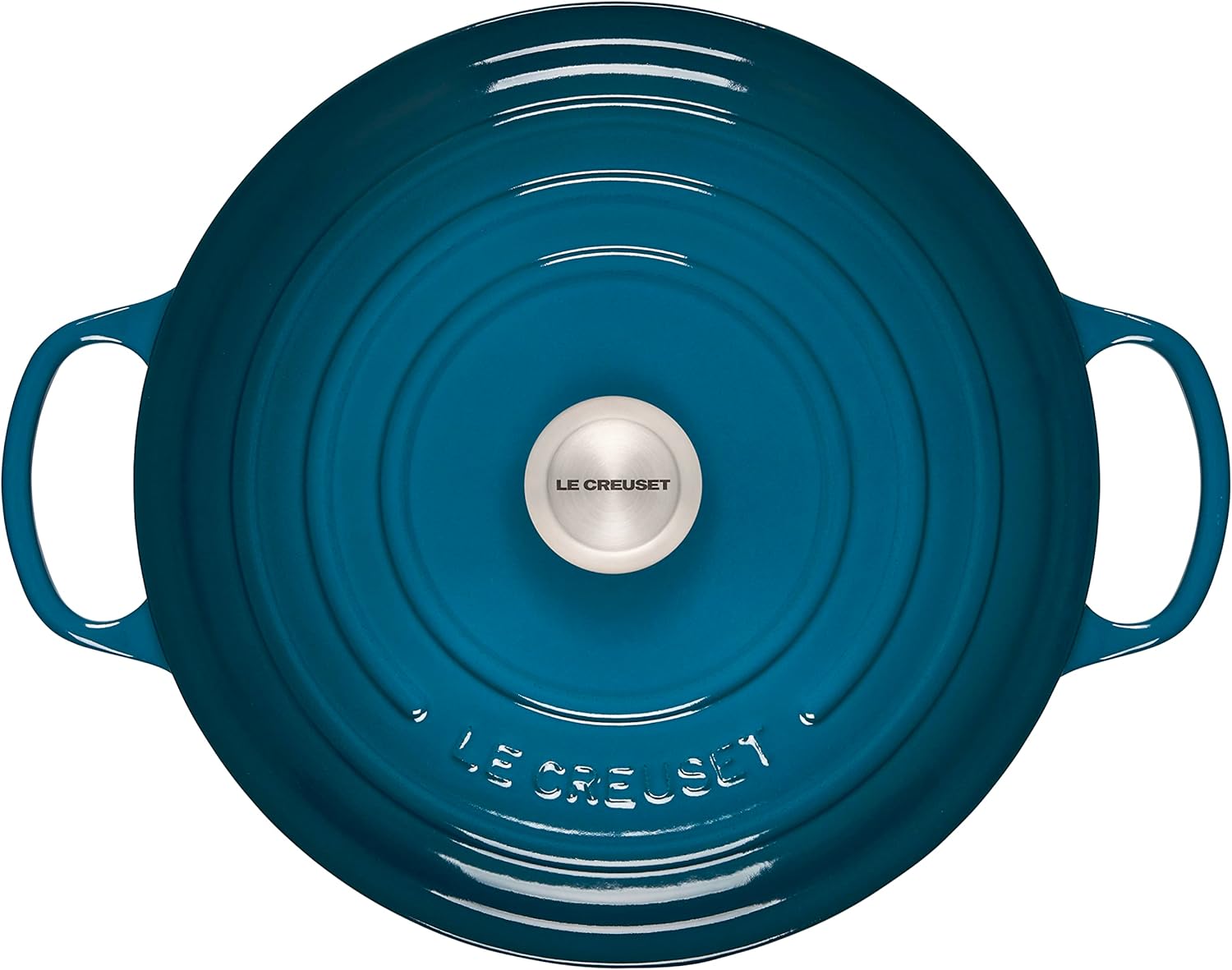 Thumbnail 1 de Le Creuset Signature Enamelled Cast Iron Round Casserole Dish with Lid, 28 cm (6.7 L) – Deep Teal