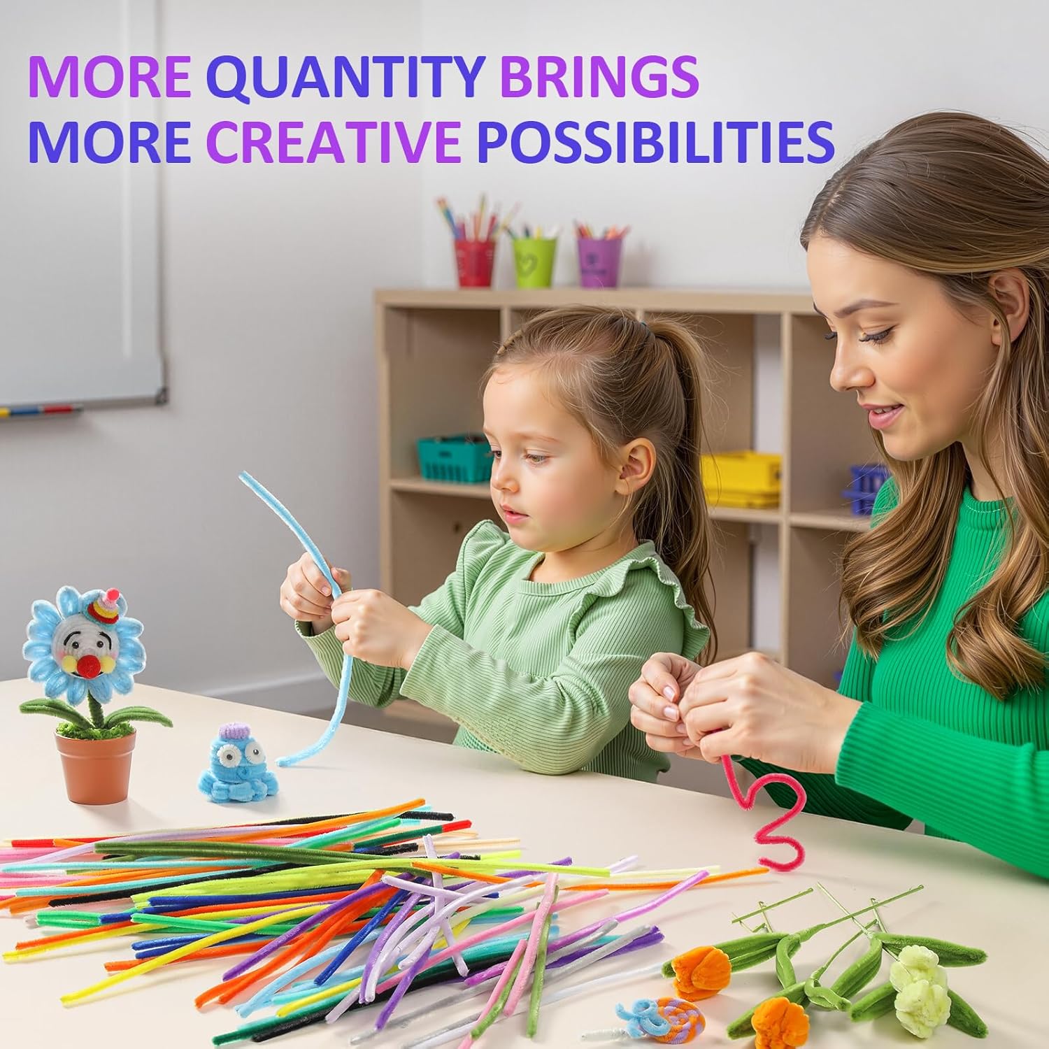 Thumbnail 4 de POIKSHARK 1500 PCS Pipe Cleaners 12 inch craft ✂️