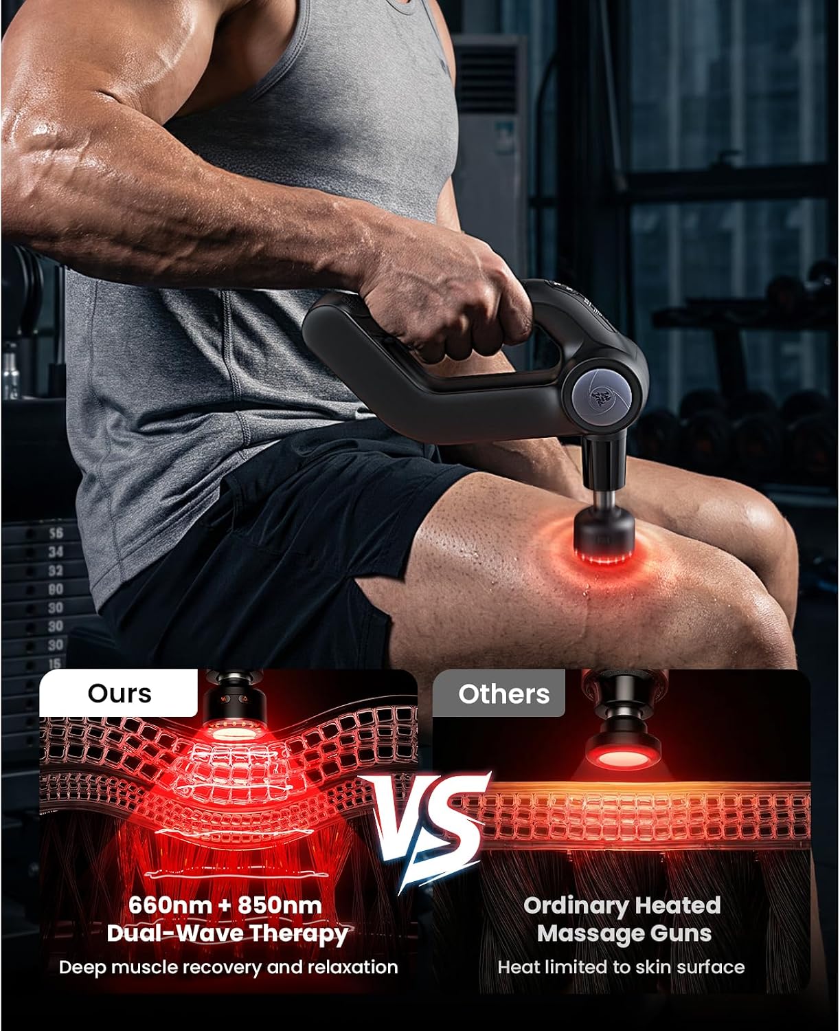Detalle de Bob and Brad D5 Pro Massage Gun with 13mm Amplitude