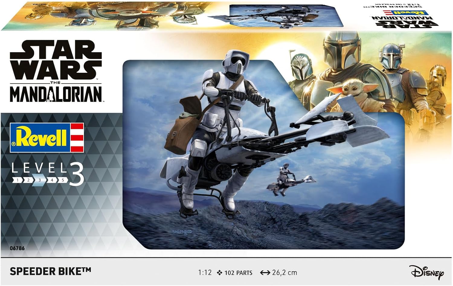 Thumbnail 1 de Speeder Bike™: Il Mandaloriano di Revell – kit modellismo Star Wars in scala