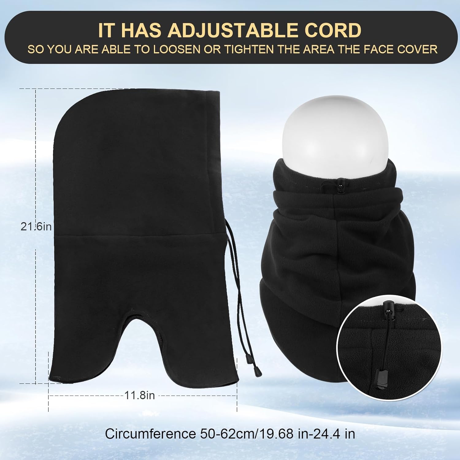 Thumbnail 3 de FEIKELUN ski mask snood thermal balaclava