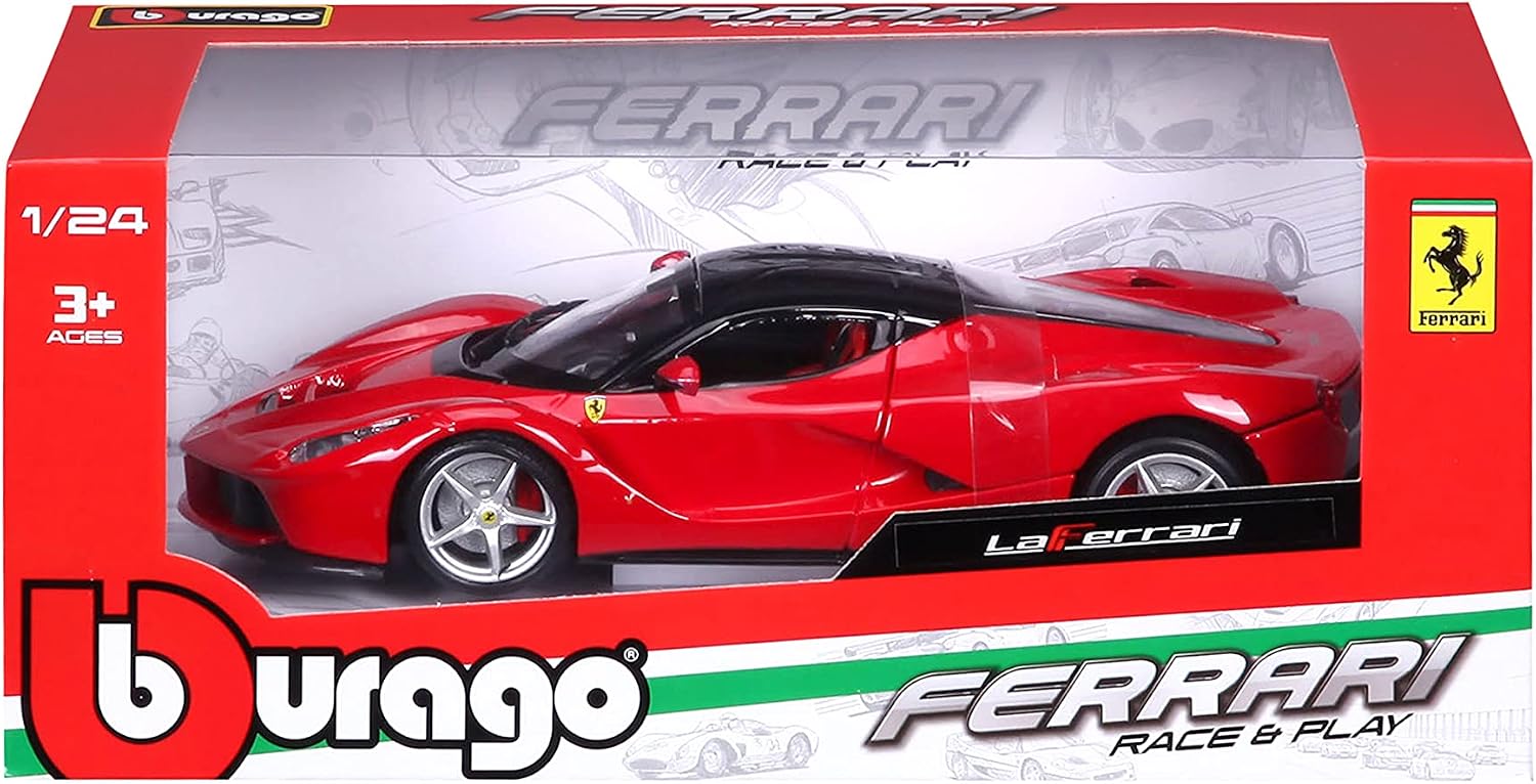 Thumbnail 6 de Bburago Ferrari LaFerrari 18-26001 speelgoedauto, schaal 1:24, rood
