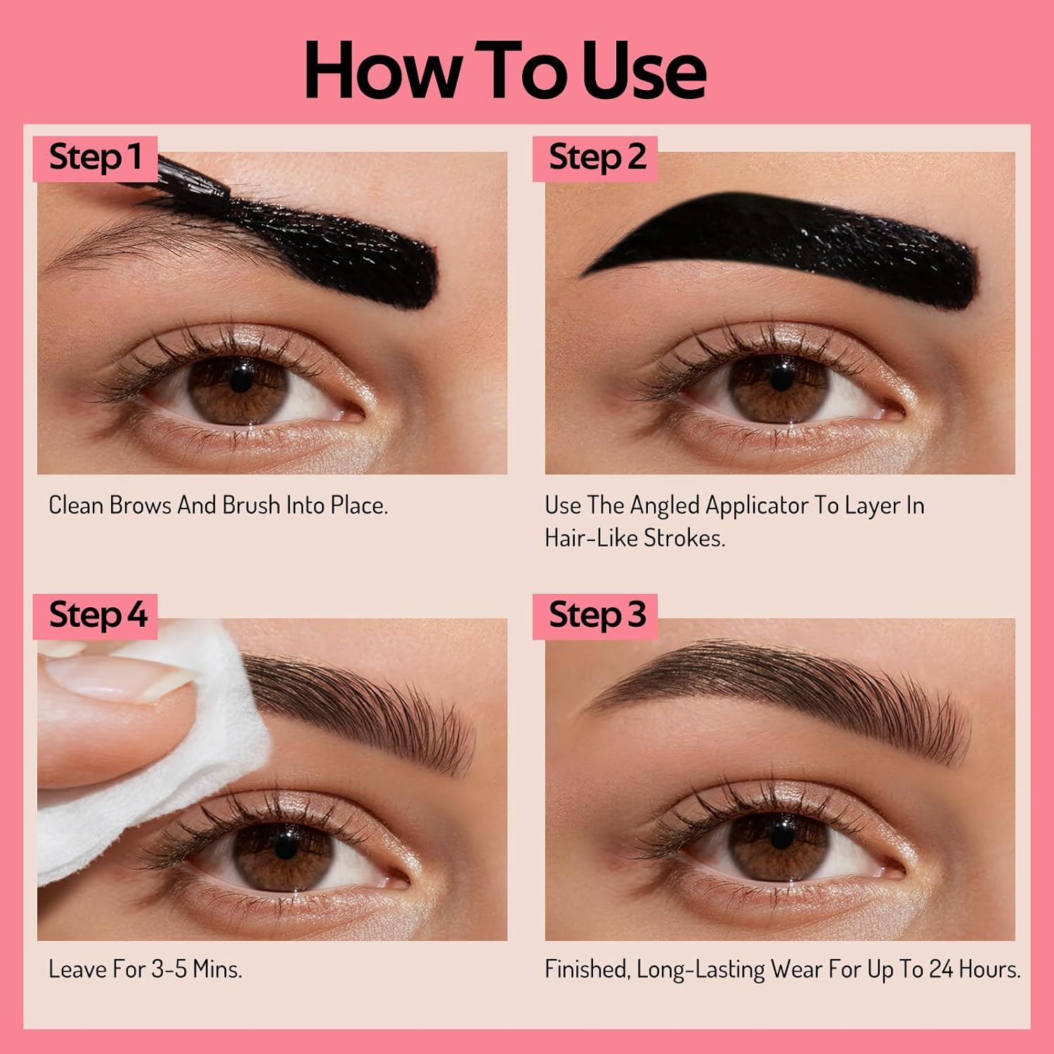 Detalle de KIMUSE Eyebrow Gel: Gel per Sopracciglia a Lunga Tenuta, Impermeabile e Anti-Transfer