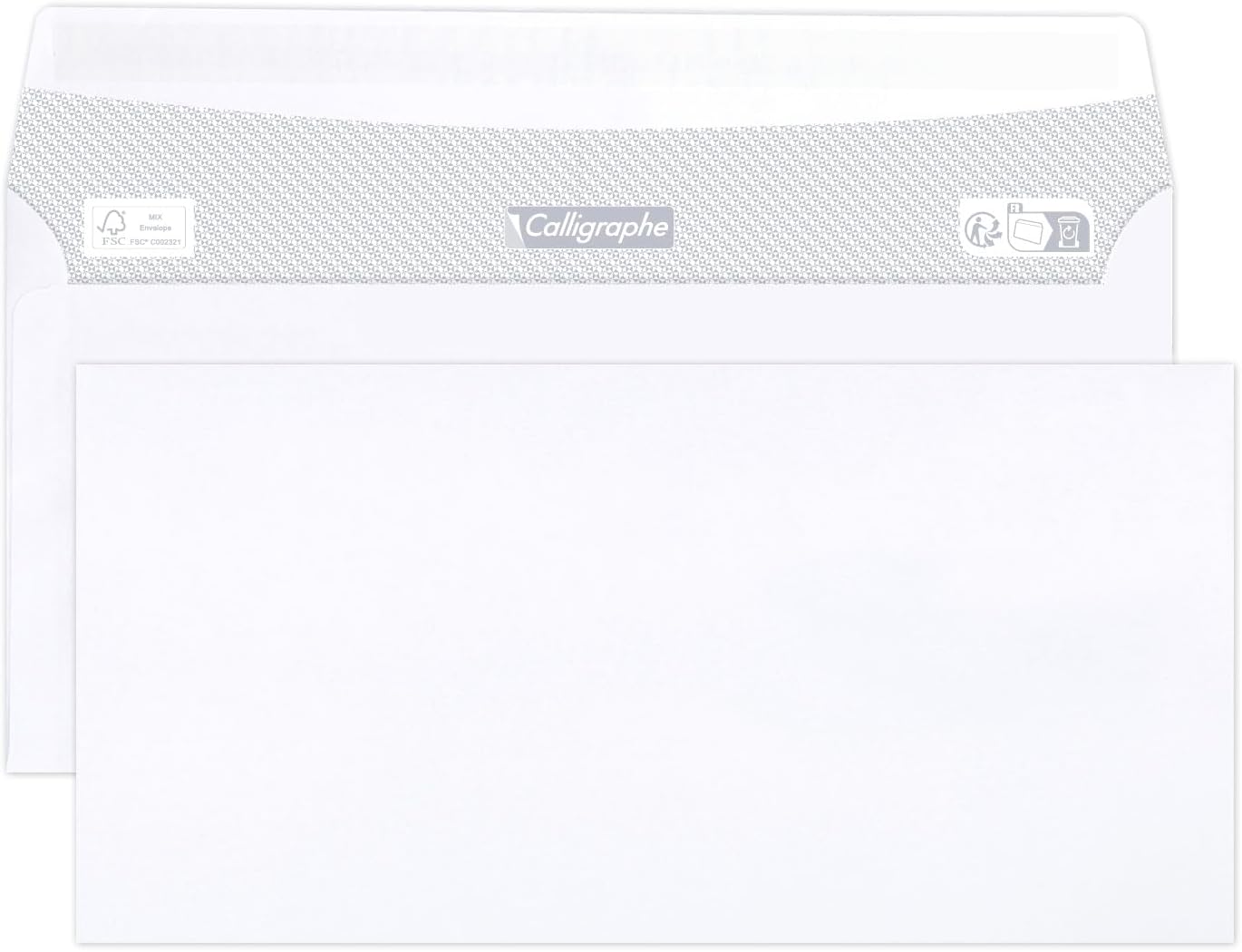 Detalle 2 de Calligraphe 5665C: Buste DL 110x220mm autoadesive da 100 pezzi, carta 80 g/m², senza finestra