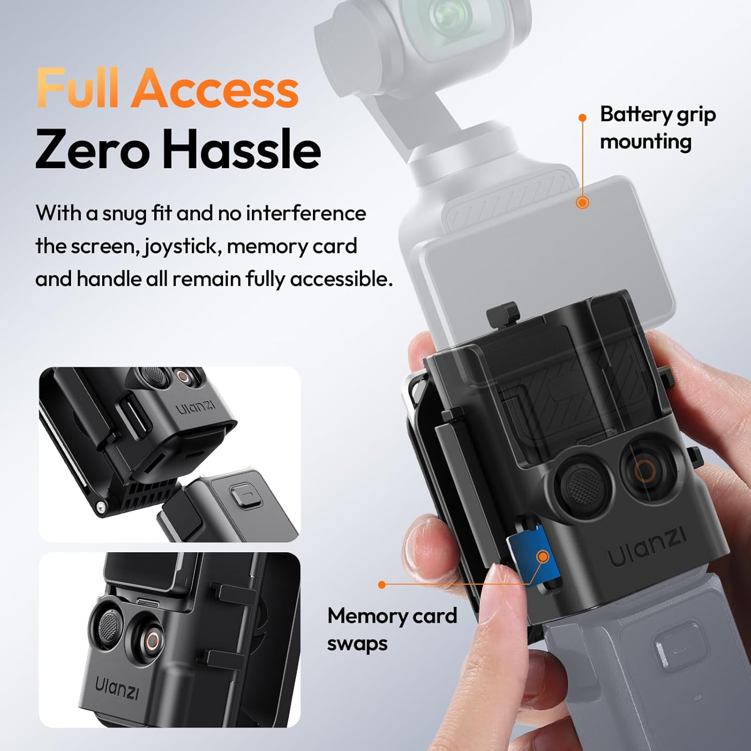 Thumbnail 1 de ULANZI PK15 Magnetische Erweiterungshalterung für DJI Osmo Pocket 3 mit Kaltem Schuh