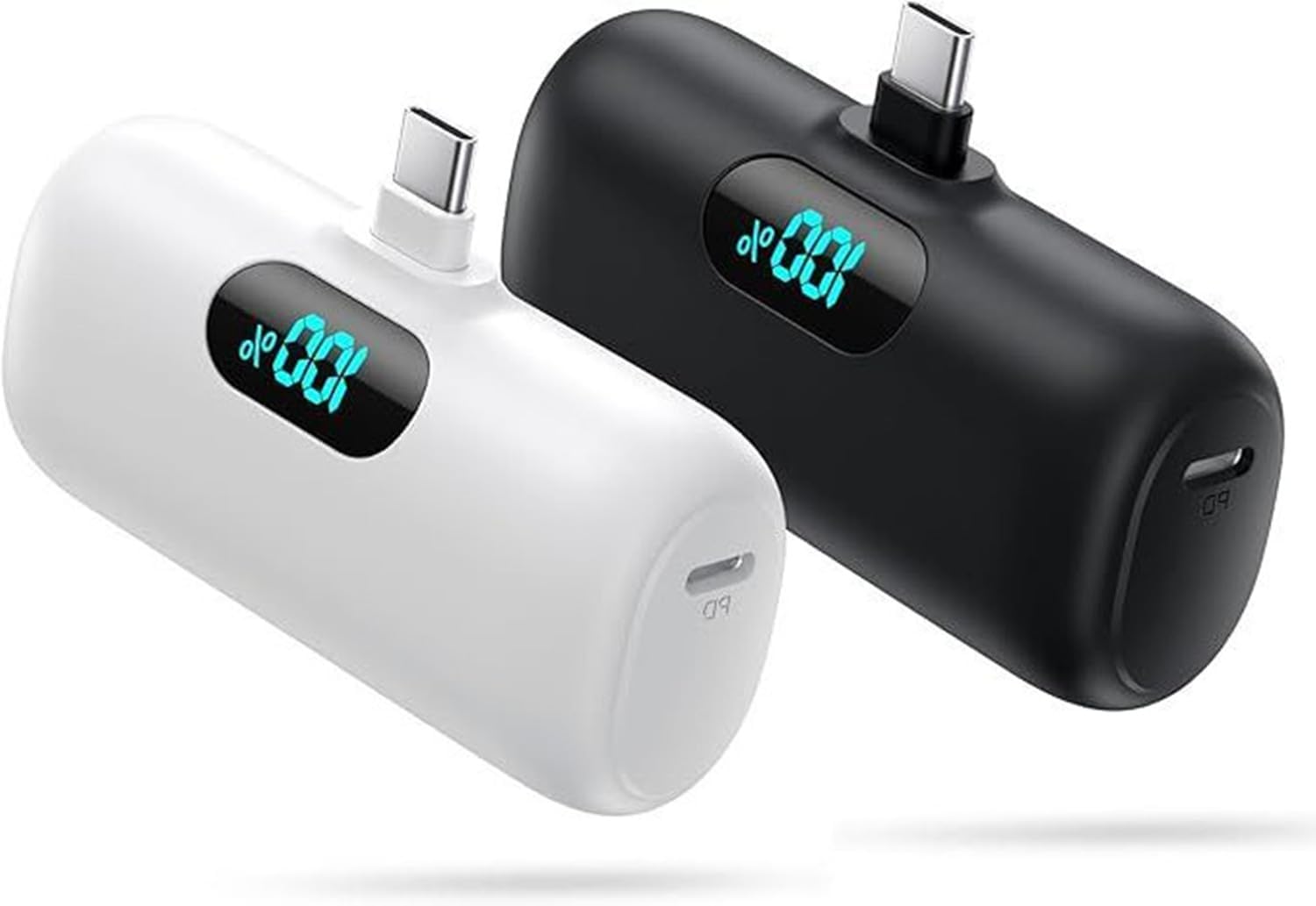Detalle de Kioson HX45X2 USB-C Portable Charger 2-Pack, 5,000mAh Mini Power Banks