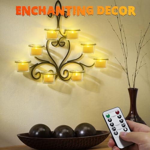 Detalle 1 de daphomeu LED-Teelichter, wiederaufladbar, mit Timer und Fernbedienung
