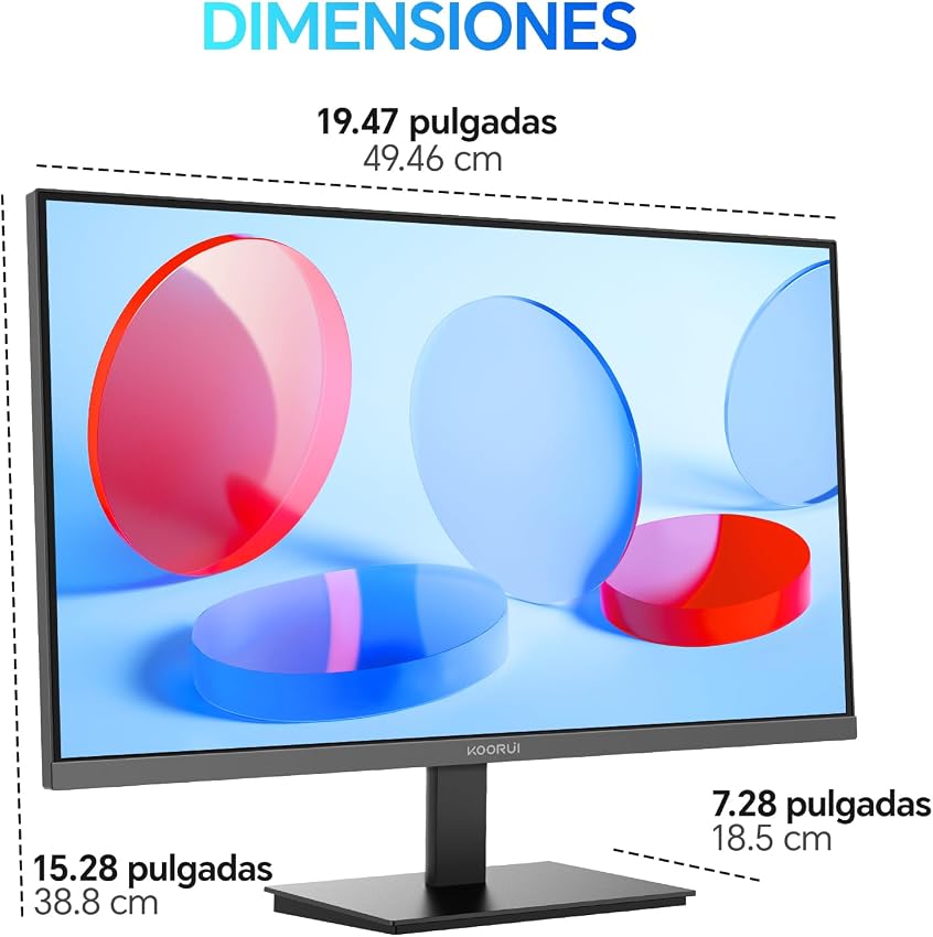 Thumbnail 4 de KOORUI E2212F monitor 21,45" Full HD VA 100 Hz