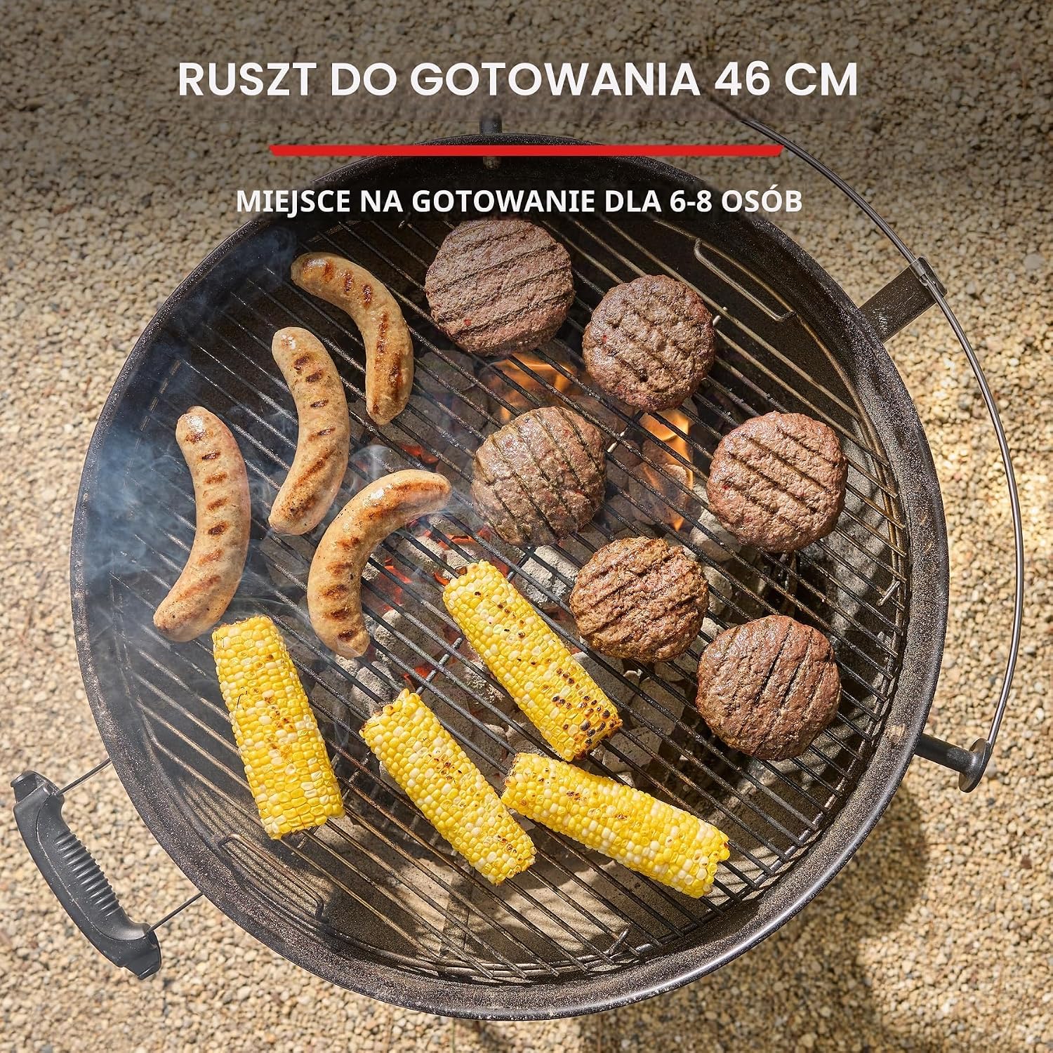 Detalle de Weber Original Kettle 1502192 – grill węglowy 47 cm, One-Touch i termometr