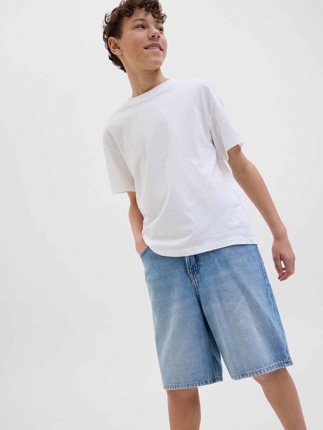 Thumbnail 6 de JACK & JONES Boy Jeans-Shorts Loose Fit – Juniorgröße, robust und leger