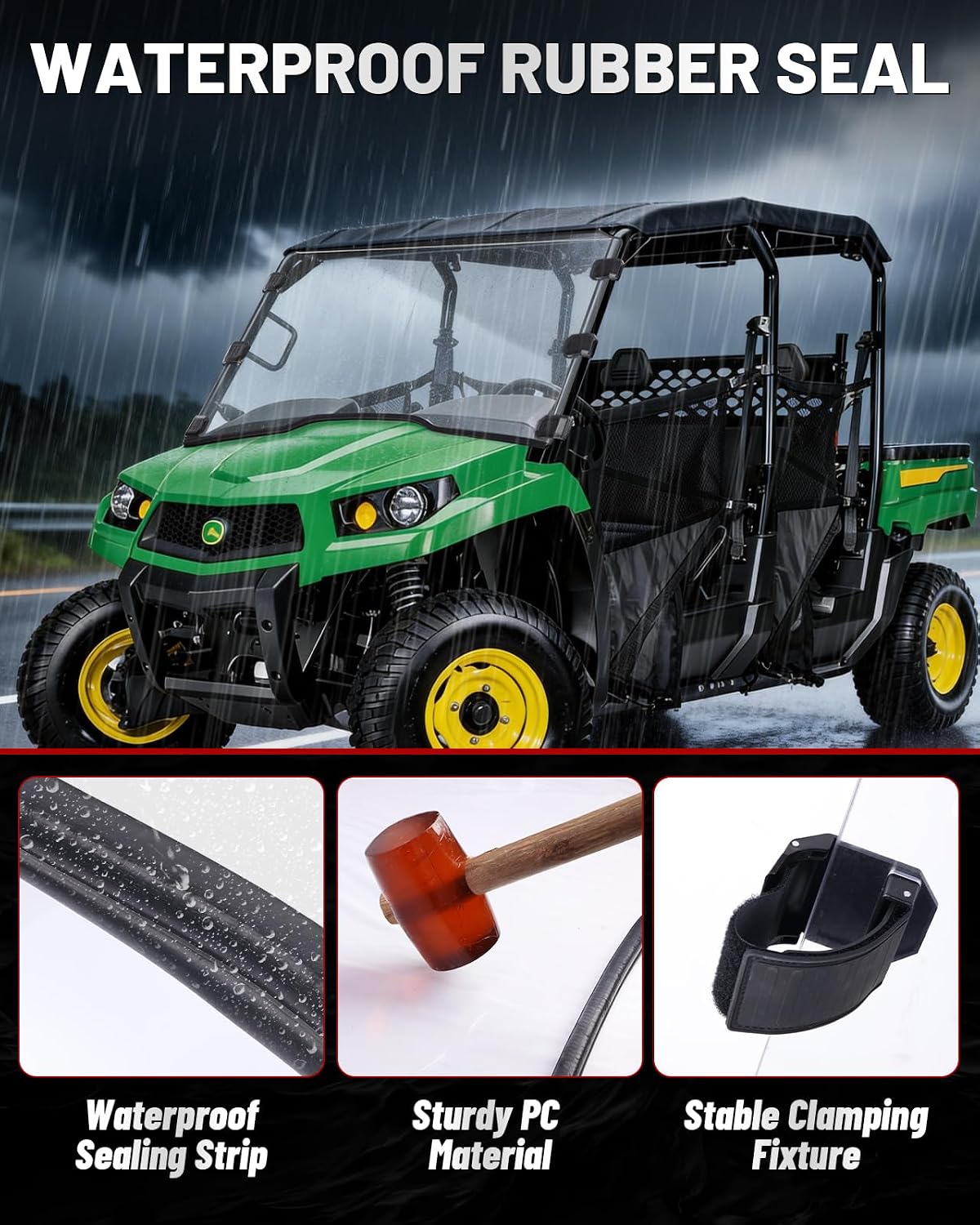 Thumbnail 3 de StarknightMT Gator Windshield Polycarbonate