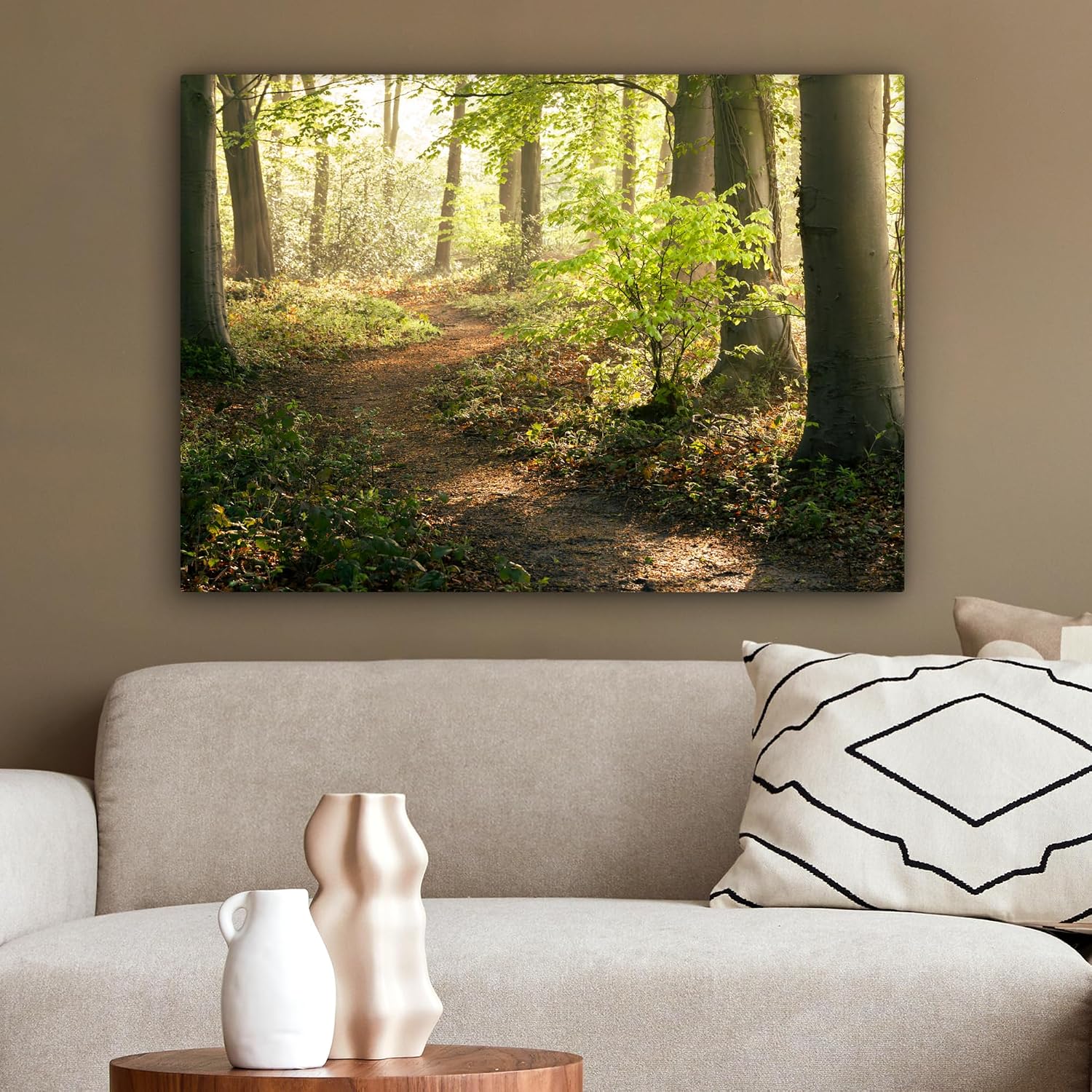 Thumbnail 3 de MuchoWow Impression sur Toile 70x50 cm Forêt