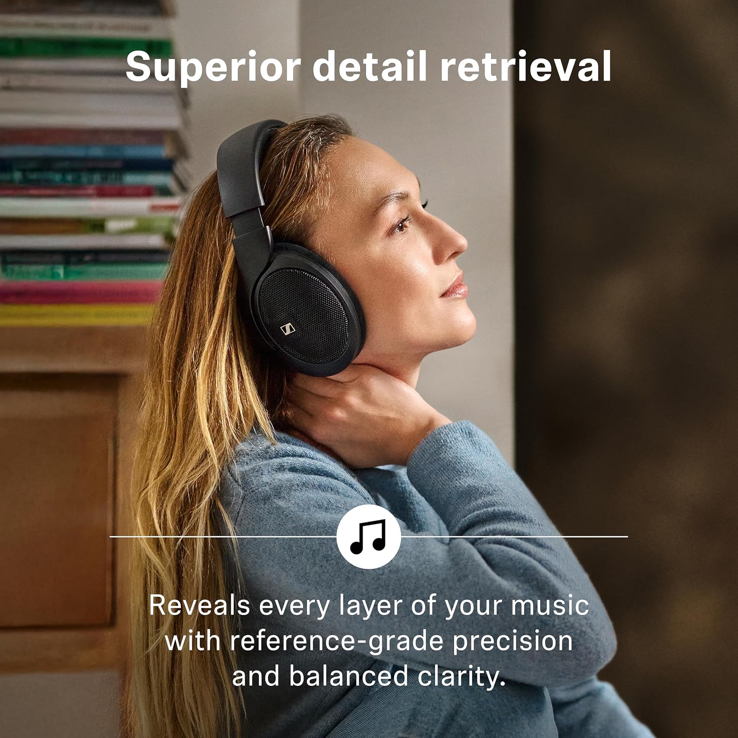 Detalle de Sennheiser HD 560S Open-Back Wired Headphones with Detachable Cable