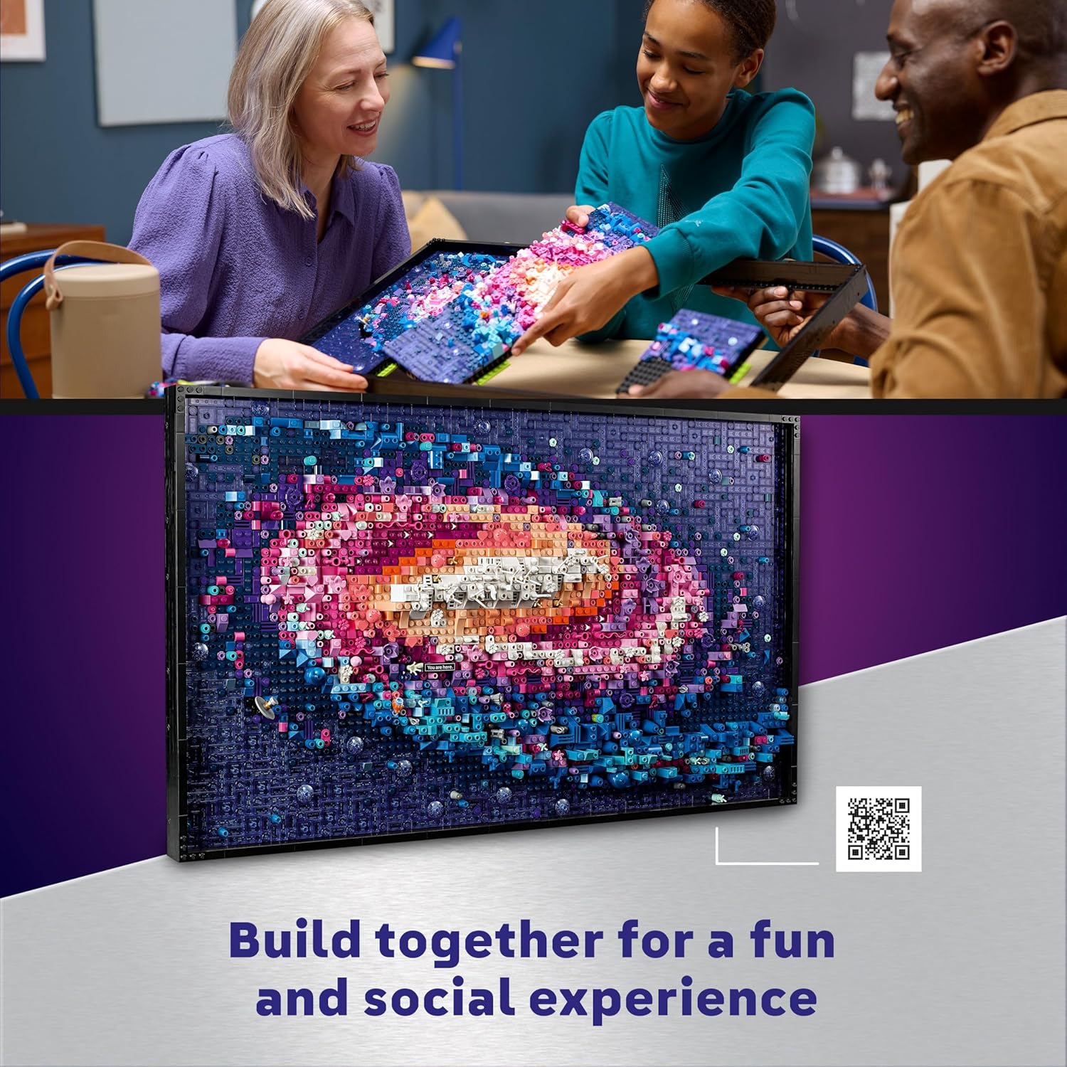 Thumbnail 4 de LEGO Art The Milky Way Galaxy (31212): A Detailed Wall Art Kit for Space Buffs