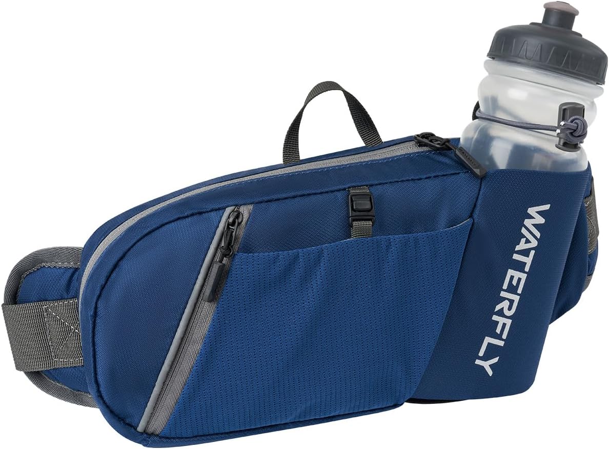 Detalle de Waterfly Bum Bag Waist Pack: Lightweight Fanny Pack with Water Bottle Holder for Active Lifestyles