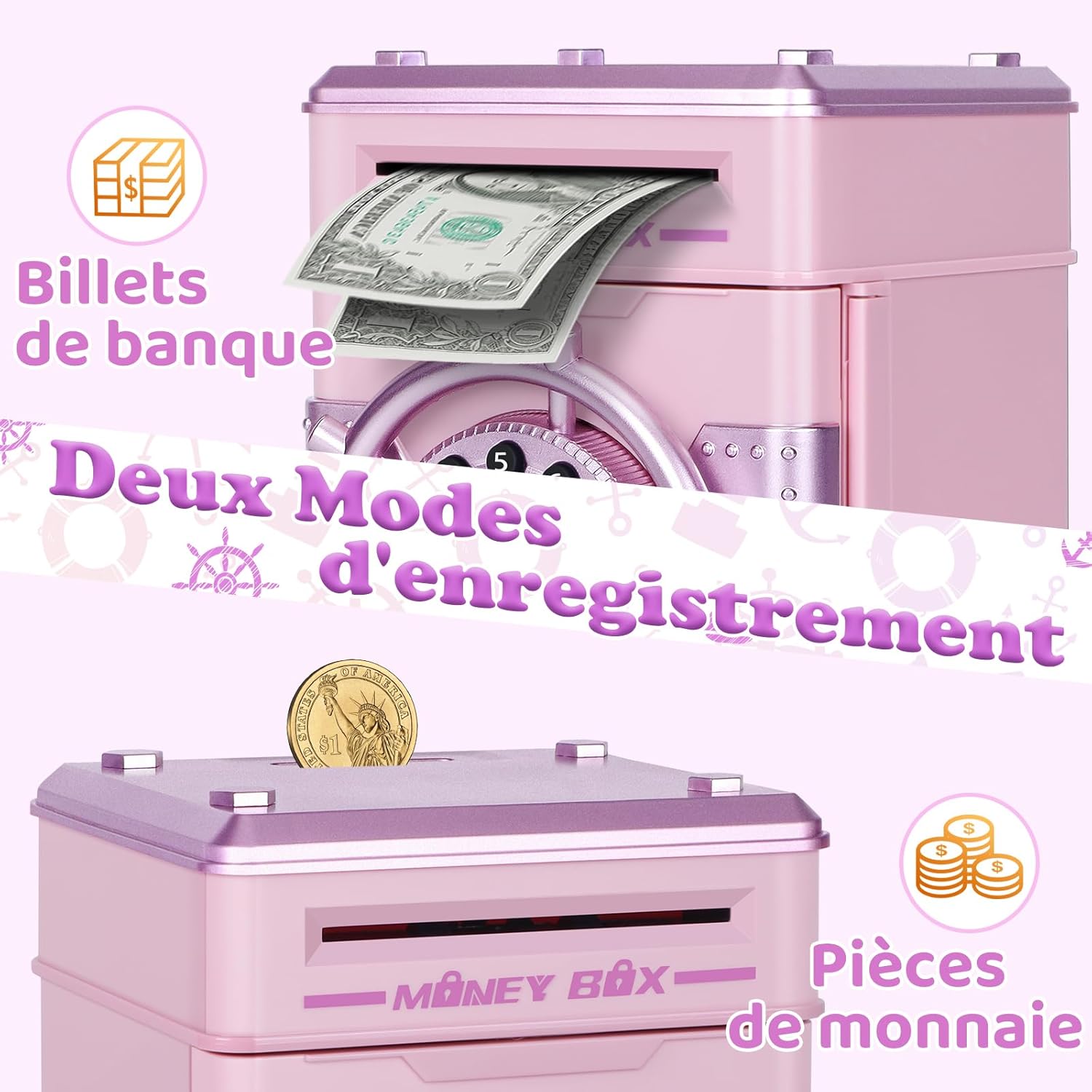 Detalle de Yellcetoy Tirelire électronique 4 chiffres