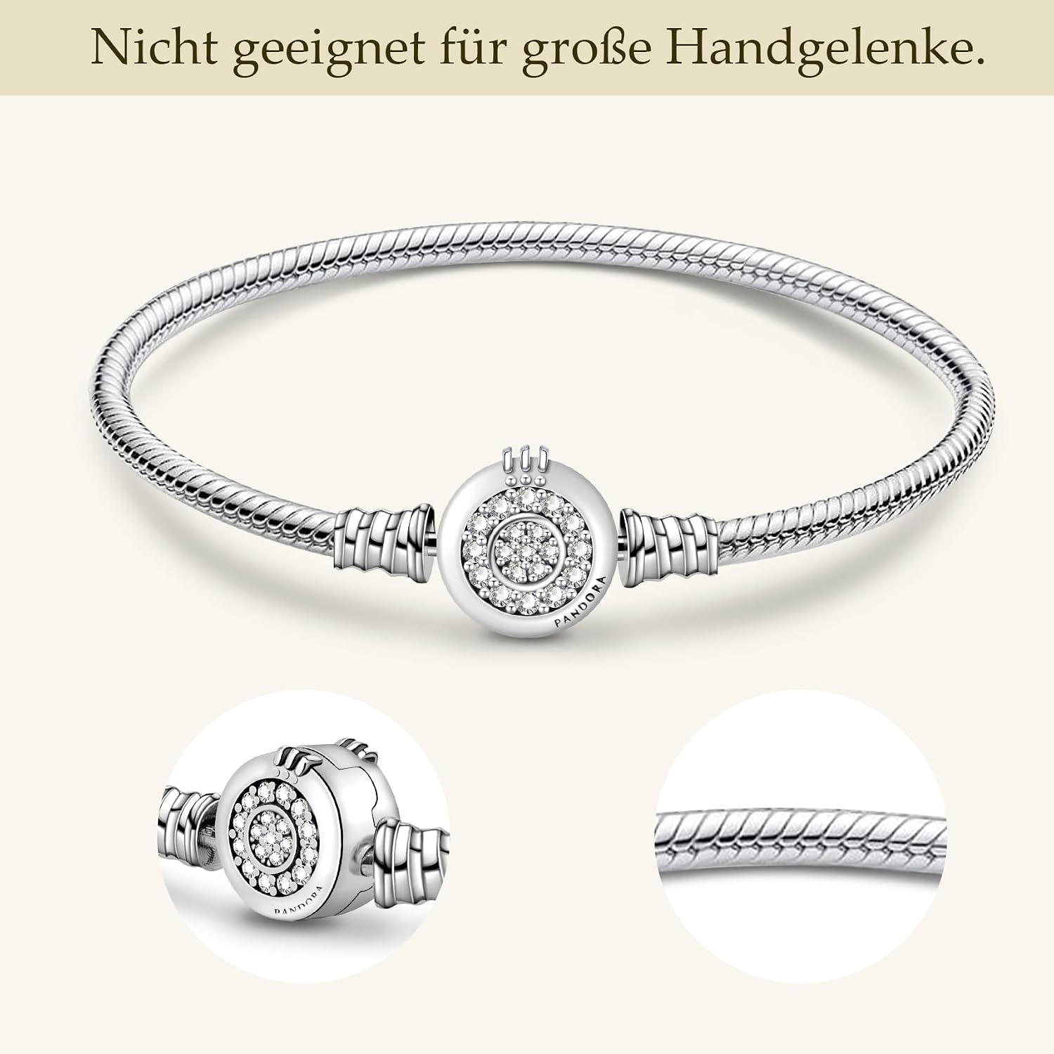Thumbnail 1 de Ruaidhra Sterling Silber 925 Charm-Armband für Damen mit Kronenverschluss