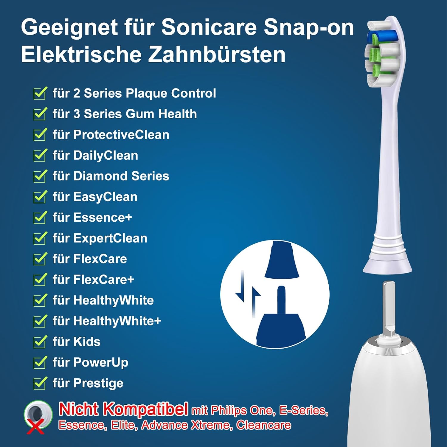 Detalle 2 de Philips Sonicare 16er Precision Clean Ersatzbürsten