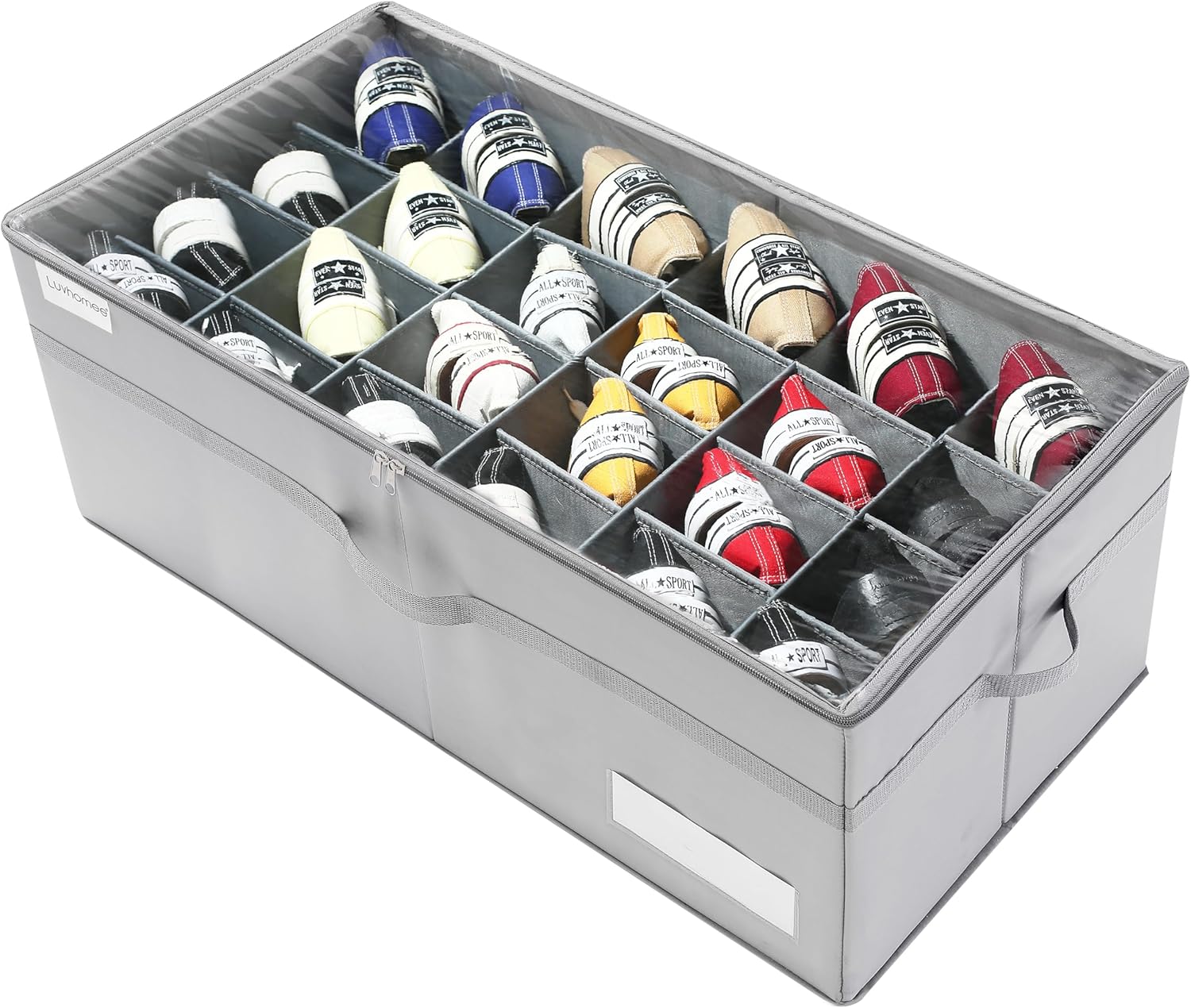 Organizer Scarpe per Armadio 24 paia — Contenitori trasparenti per scarpe