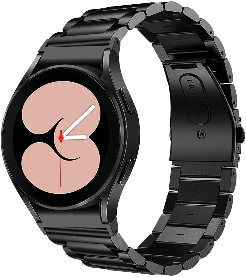 Thumbnail 6 de Triblanc stainless steel watch band for Samsung Galaxy Watch 6/6 Classic, Watch 5/4 (no gap strap, quick-release) – Silver and Black