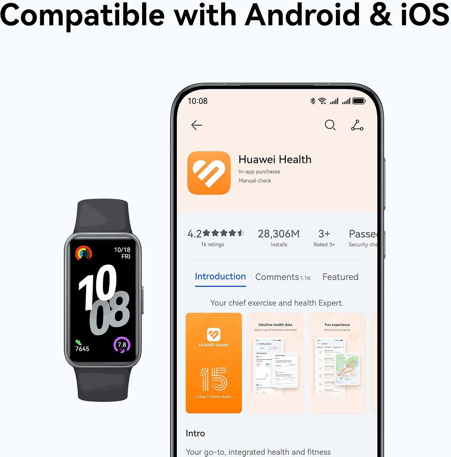 Thumbnail 6 de Huawei Band 10 Smartwatch sleep tracker