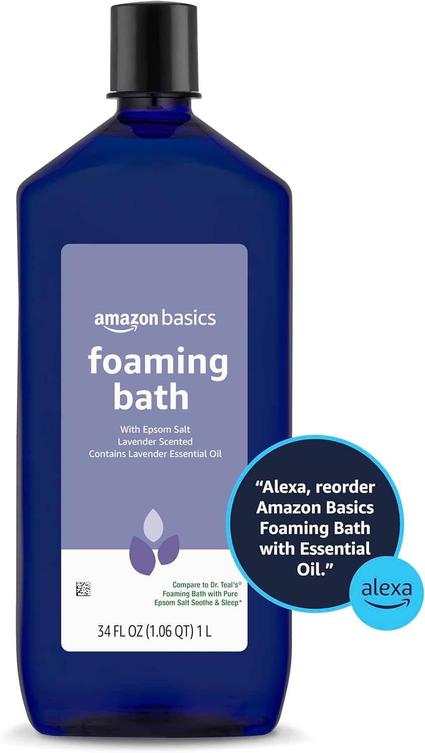 Thumbnail 3 de Amazon Basics Lavender Scented Foaming Bath with Essential Oil, 34 fl oz