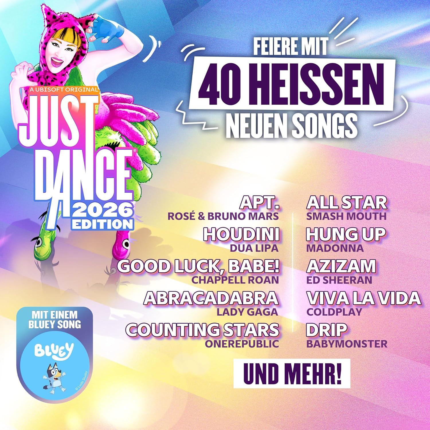 Detalle de Ubisoft Just Dance 2026 Edition 40 Songs