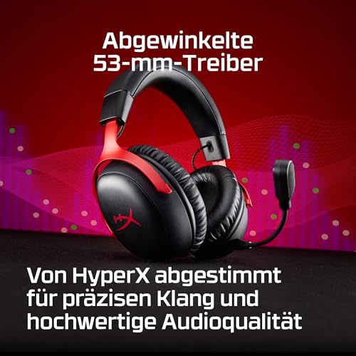Detalle 2 de HyperX Cloud III S Wireless Gaming Headset – Bis zu 120 Stunden Akkulaufzeit