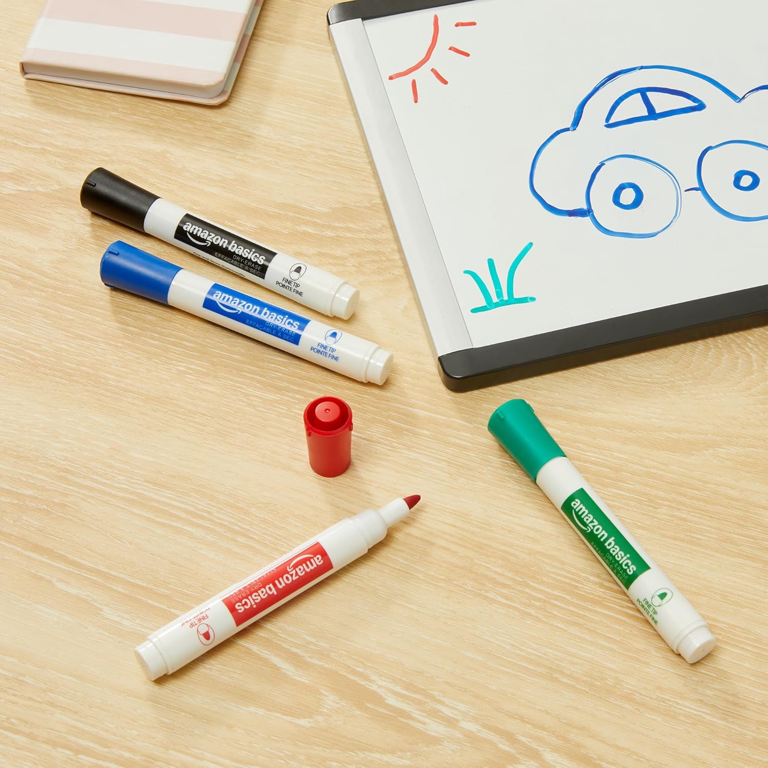 Thumbnail 4 de Amazon Basics Trocken abwischbare Whiteboard-Marker, Feinspitze, 36er Set – 4 Farben