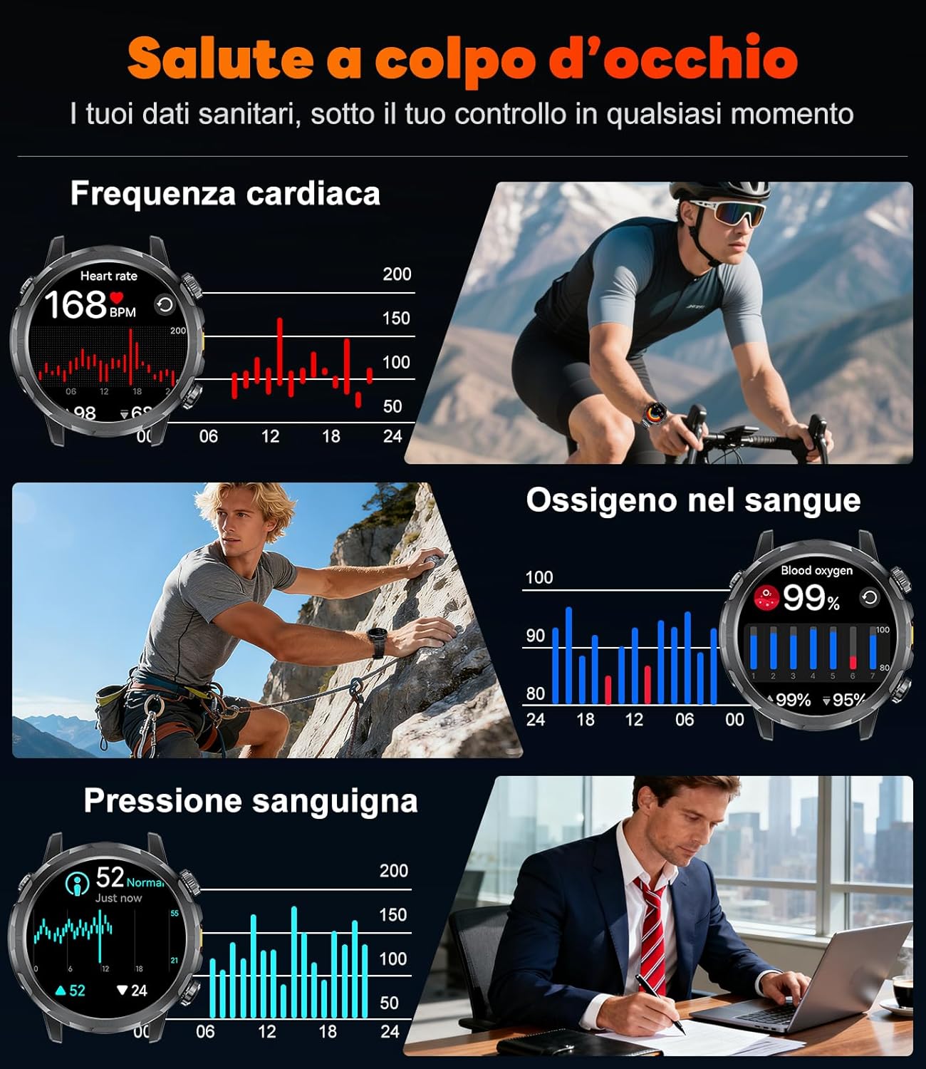 Thumbnail 6 de LIGE Smartwatch Uomo EF20: torcia LED, 1,85'', 110+ modalità sportive e chiamate Bluetooth