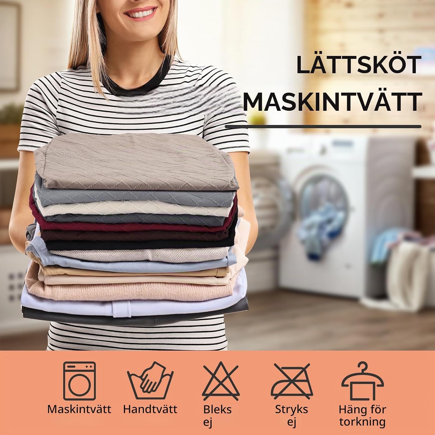Thumbnail 6 de Fuloon vattentäta barstolsöverdrag med ryggstöd, 4-pack i kaki