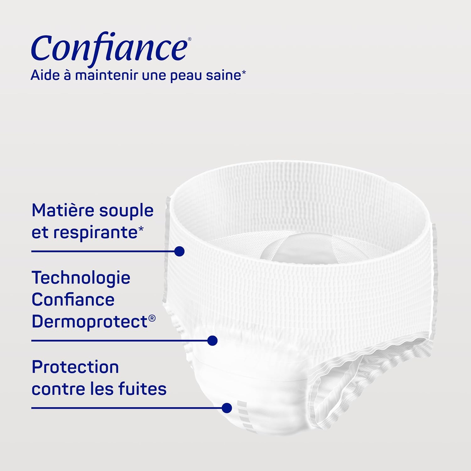 Thumbnail 5 de Confiance Mobile Slips Absorbants – Niveau d'absorption 8 gouttes, Taille L, 14 unités