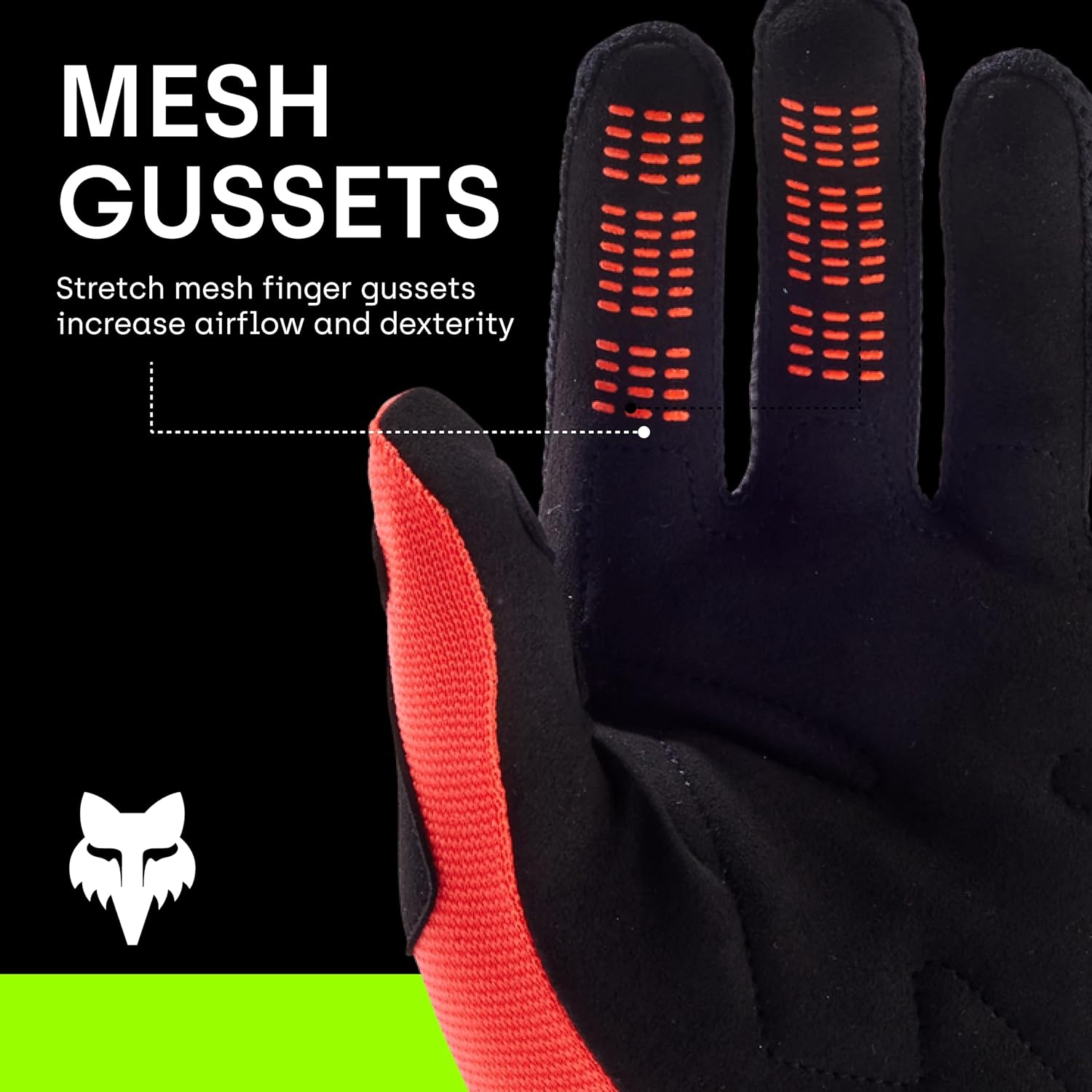 Detalle de Fox Racing GANT DIRTPAW Homme, Noir, XL — Gants tout-terrain confort et protection