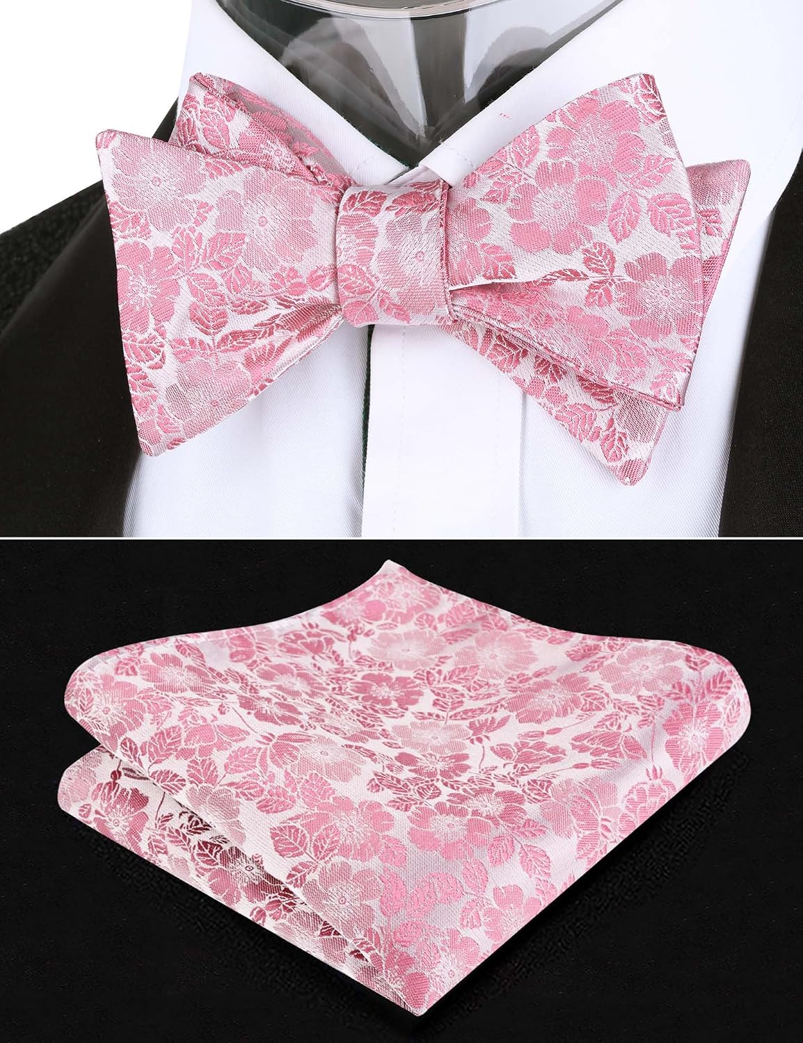 Detalle 2 de Mens floral bow tie set