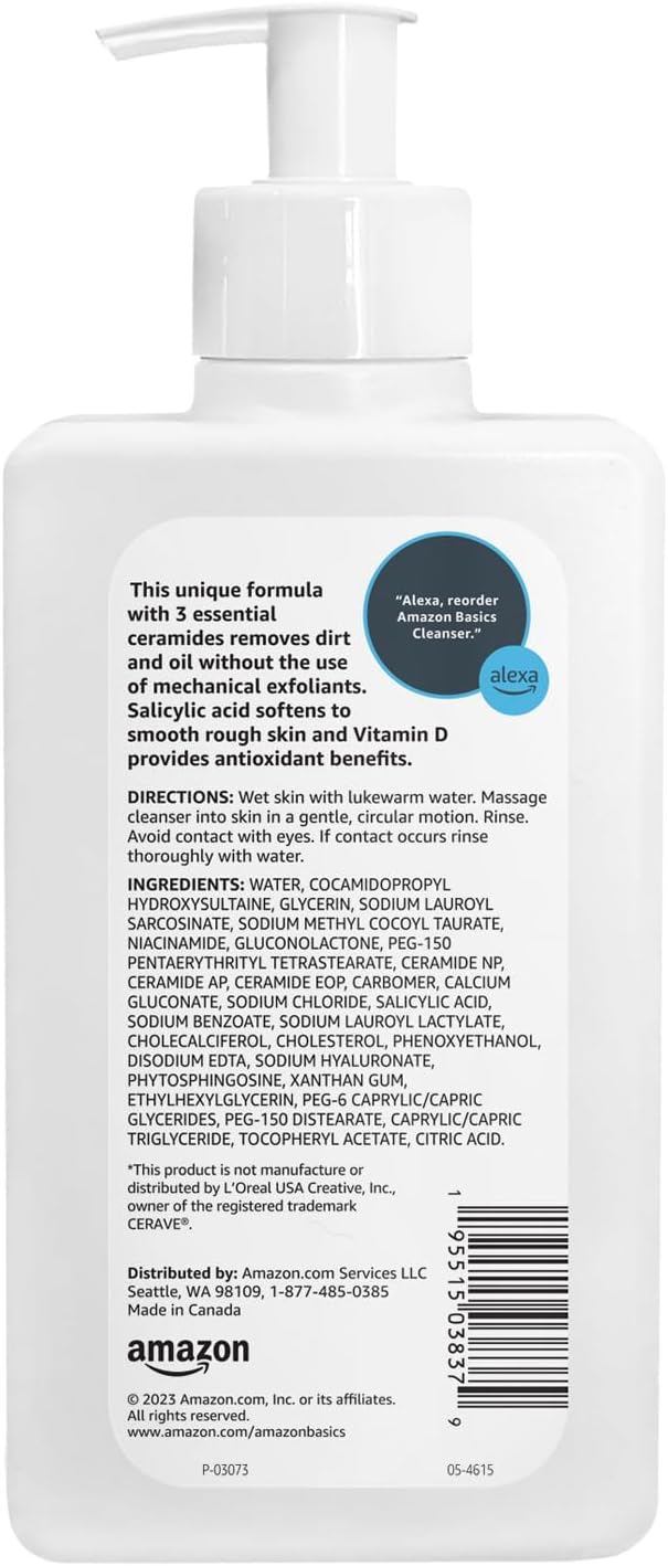 Thumbnail 2 de Amazon Basics Renewing Salicylic Acid Face Cleanser (8 fl oz) with Ceramides & Vitamin D