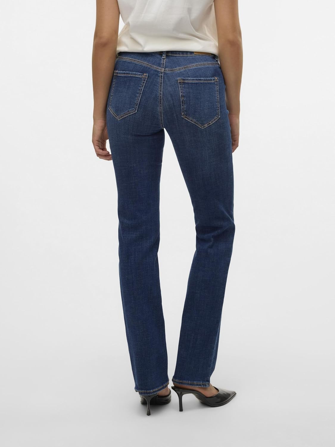 Thumbnail 3 de Jean Vero Moda Vmflash coupe droite Straight pour femme (69% coton, stretch)