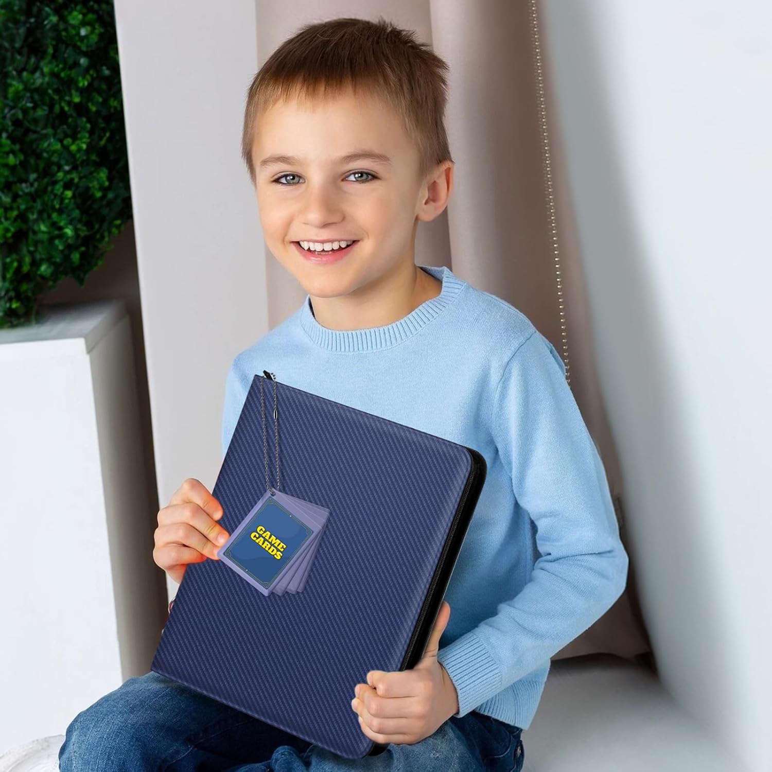 Thumbnail 5 de Mlikero 9 Pockets Card Binder: 720-Capacity, PU Leather, Includes 40 Pages