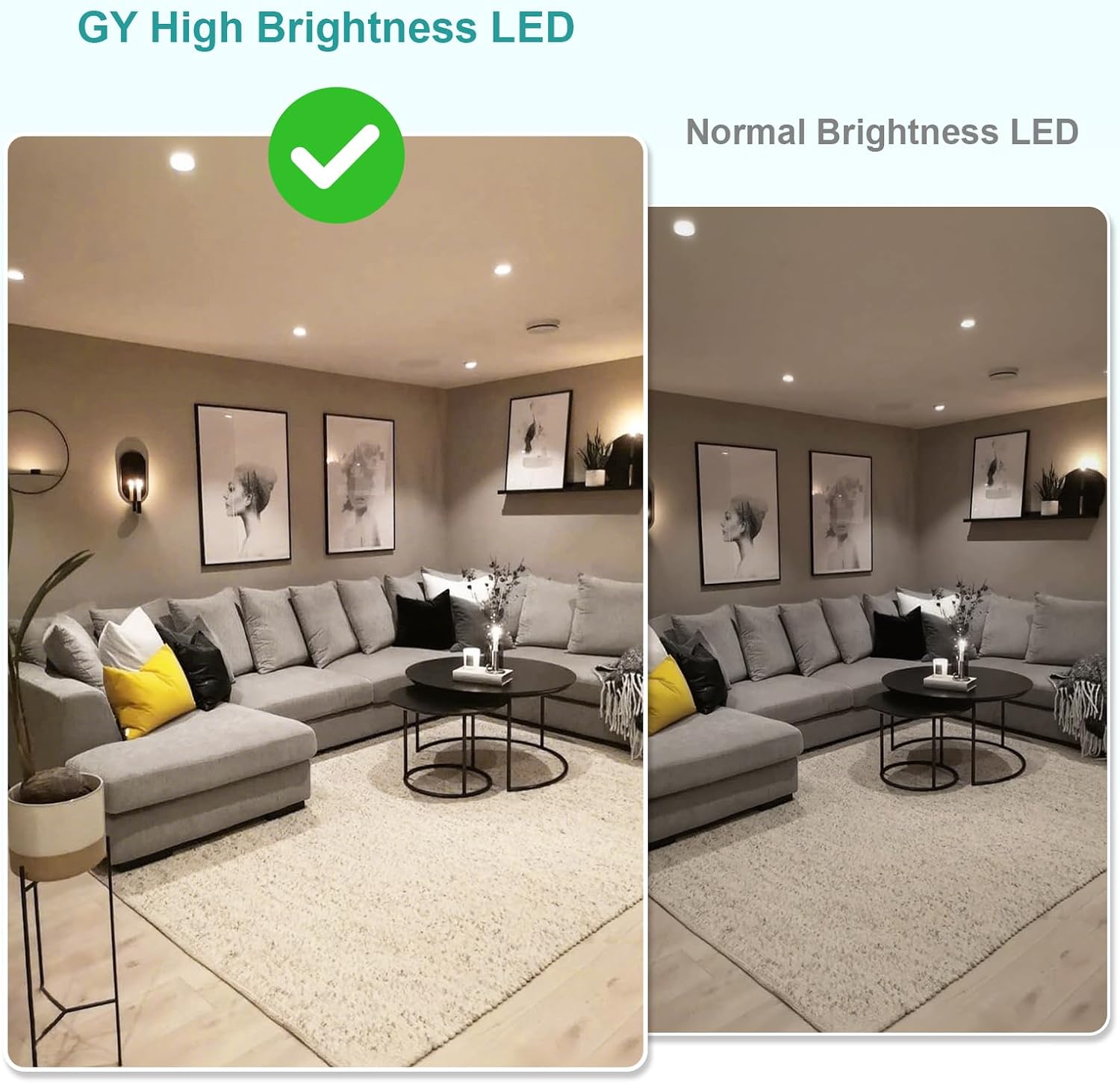 Detalle 2 de GY Bombillas LED GU10 10W 2700K
